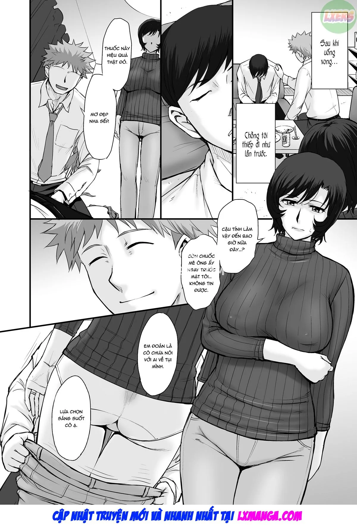 HentaiVN.net - Ảnh 14 - Để Chồng Nằm Ngủ - Oneshot