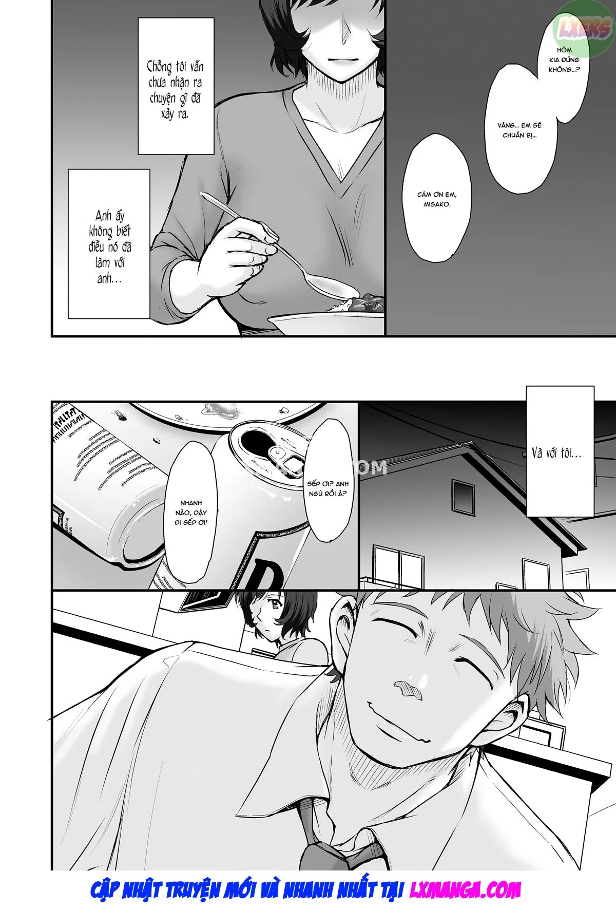 HentaiVN.net - Ảnh 8 - Để Chồng Nằm Ngủ - Oneshot