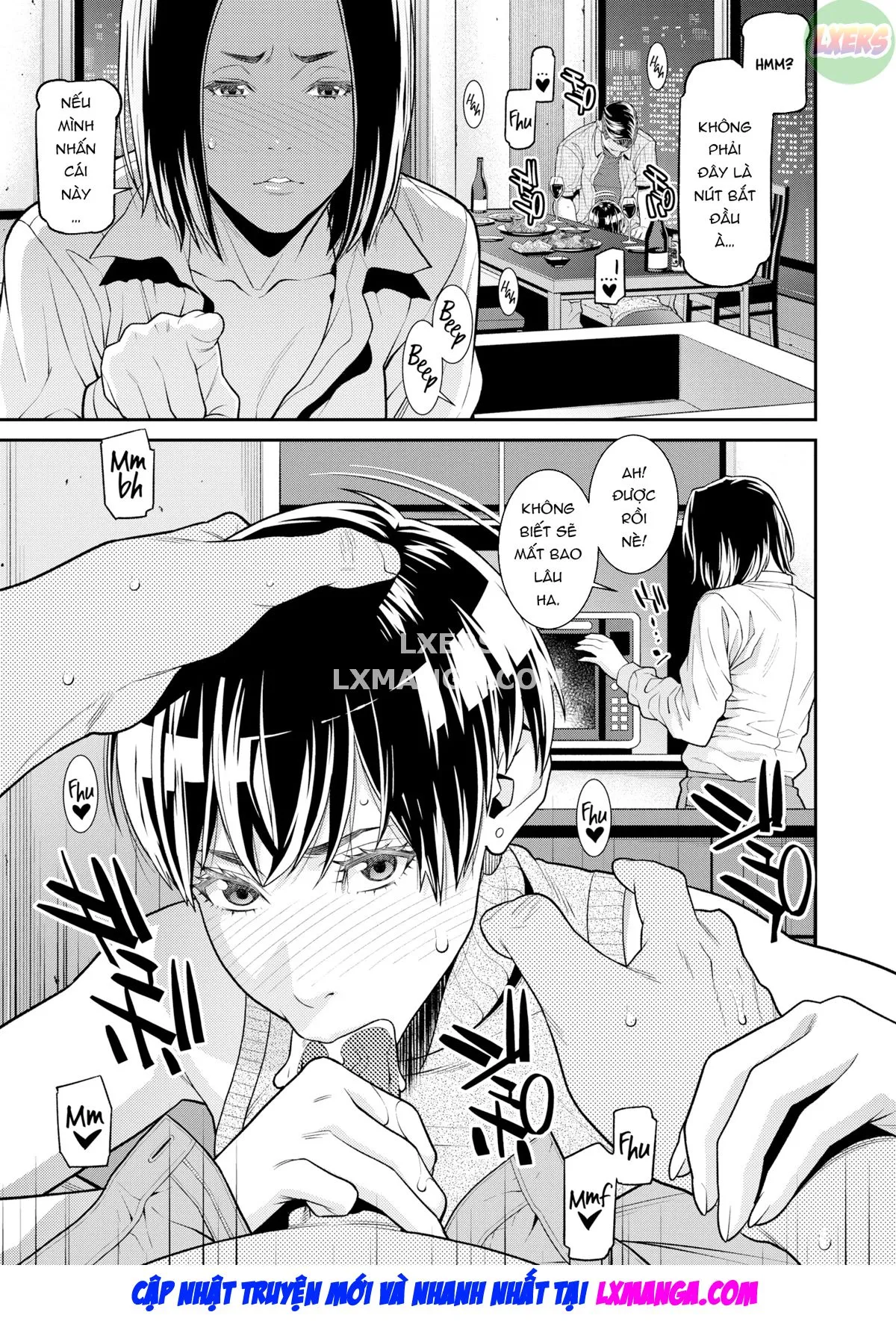 HentaiVN.net - Ảnh 12 - Cấp dưới được vợ đưa về nhà hóa ra lại là bạn gái cũ - Chap 1