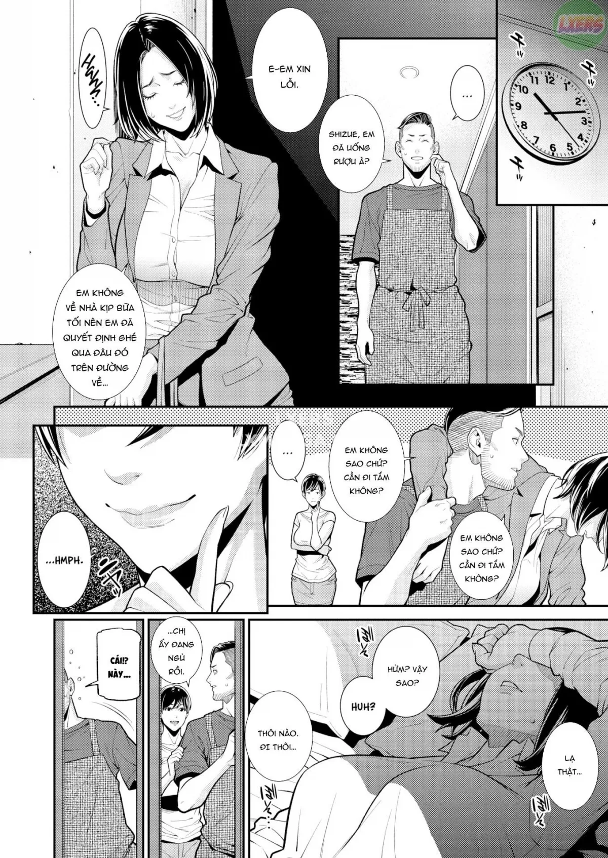 HentaiVN.net - Ảnh 11 - Cấp dưới được vợ đưa về nhà hóa ra lại là bạn gái cũ - Chap 2 ~Turn Shizue~ | END