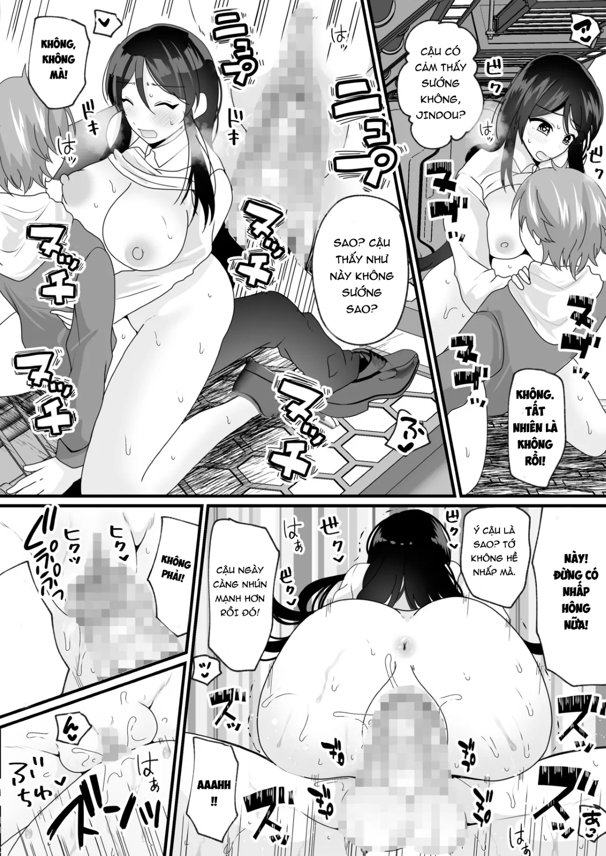 HentaiVN.net - Ảnh 14 - Lên Nhầm Tàu Adam Và Eva [Nyotaika de Time Slip!? Genshi Sekai de Akuyuu to Fuufu Seikatsu] - Oneshot