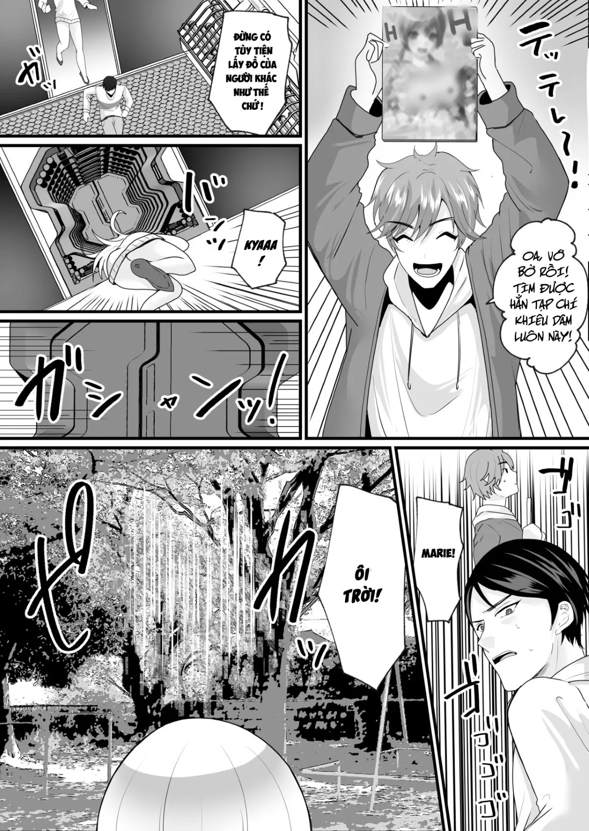 HentaiVN.net - Ảnh 3 - Lên Nhầm Tàu Adam Và Eva [Nyotaika de Time Slip!? Genshi Sekai de Akuyuu to Fuufu Seikatsu] - Oneshot