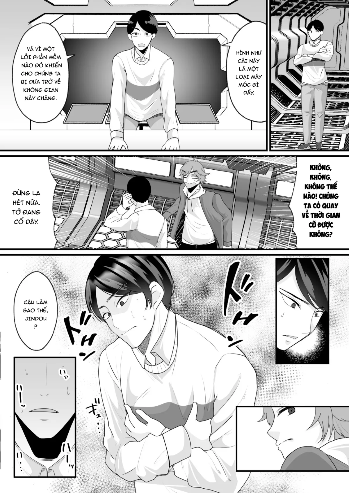 HentaiVN.net - Ảnh 6 - Lên Nhầm Tàu Adam Và Eva [Nyotaika de Time Slip!? Genshi Sekai de Akuyuu to Fuufu Seikatsu] - Oneshot