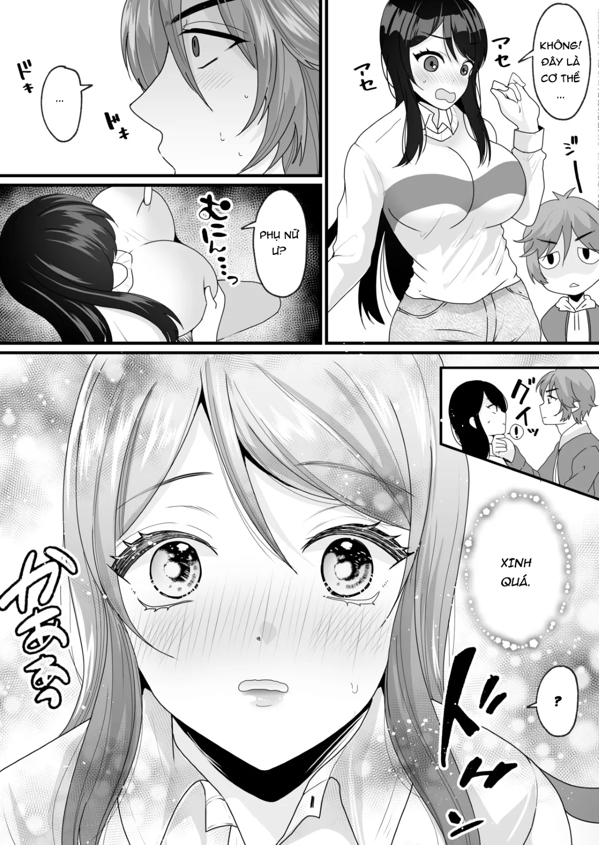 HentaiVN.net - Ảnh 9 - Lên Nhầm Tàu Adam Và Eva [Nyotaika de Time Slip!? Genshi Sekai de Akuyuu to Fuufu Seikatsu] - Oneshot