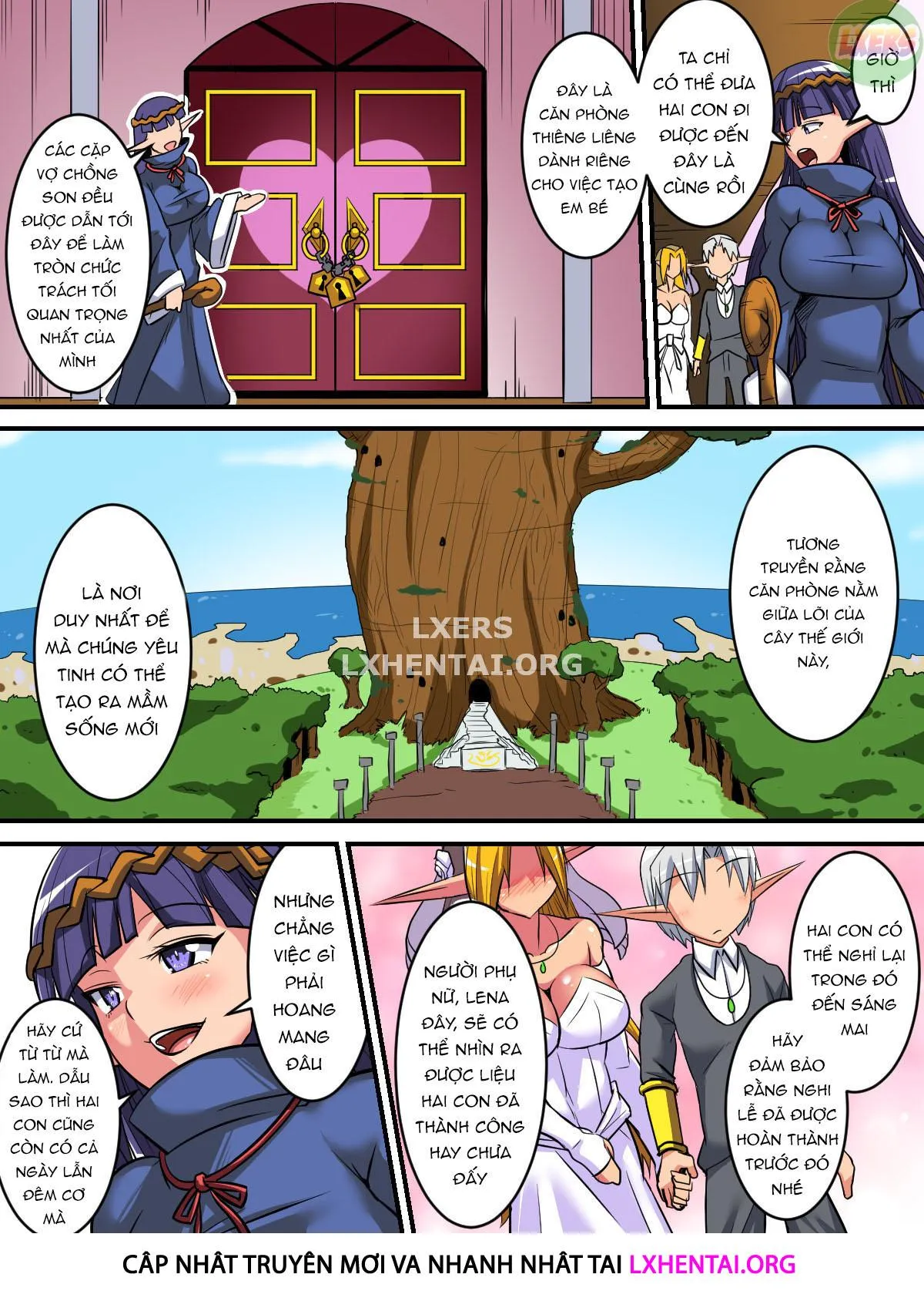 HentaiVN.net - Ảnh 8 - Having a Culture Exchange With an Elf Mother and Daughter [Elf Oyako to Pakopako Ibunka Kouryuu!] - Chap 3 ~Impregnating Mother And Daughter Edition~ | [END]
