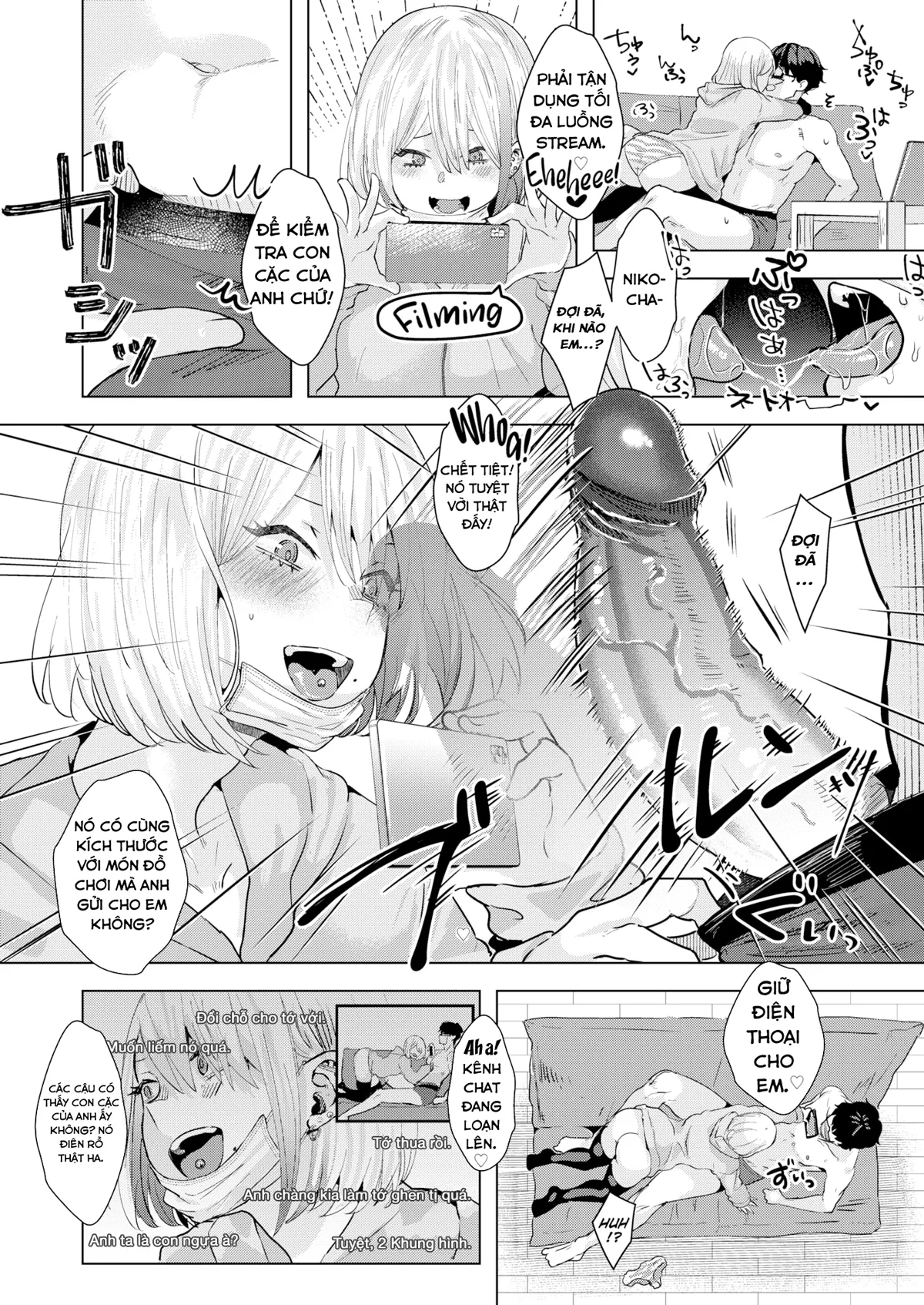 HentaiVN.net - Ảnh 13 - Bắt đầu Stream thôi nào!! - Oneshot: Tại nhà