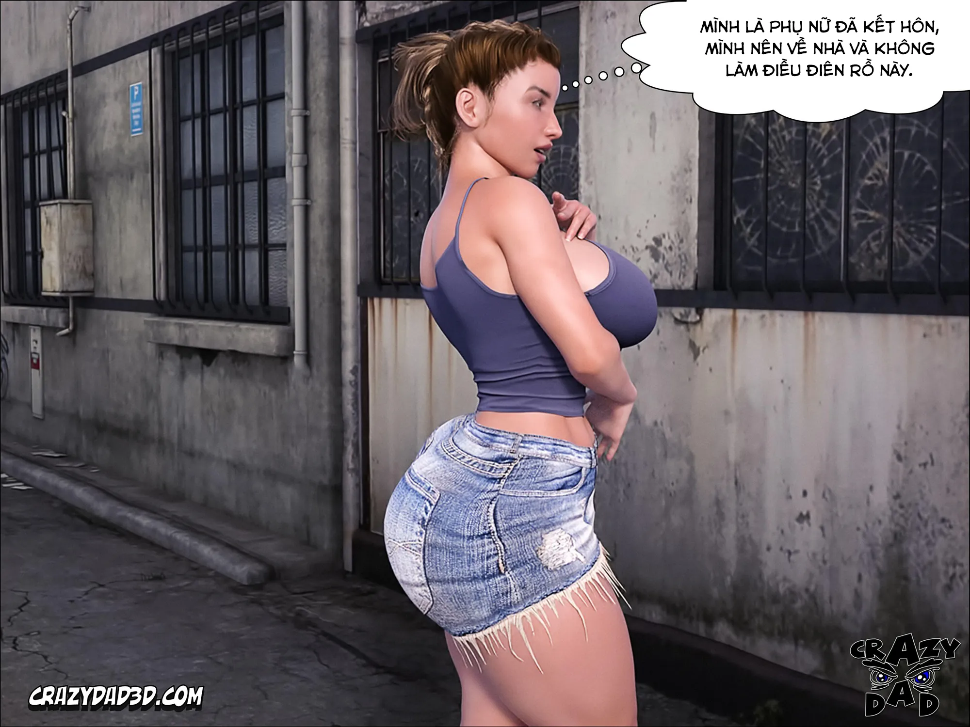 HentaiVN.net - Ảnh 4 - Father in Law at Home [Father In Law] - Vol 7 - Chap 23: Nguy hiểm và sợ khiến mình nứng.