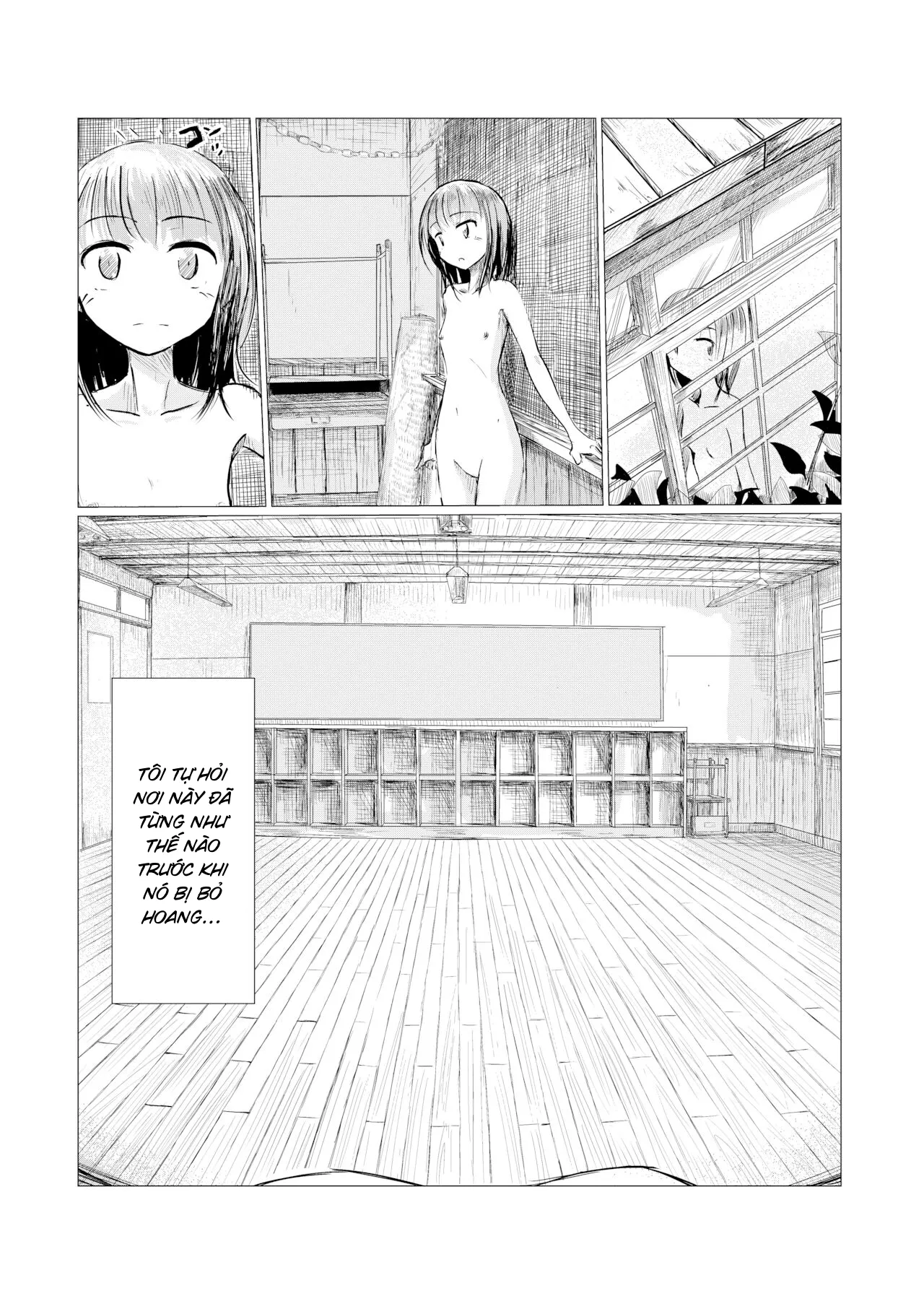 HentaiVN.net - Ảnh 10 - Cô gái và ngôi trường bị bỏ hoang - Chap 1