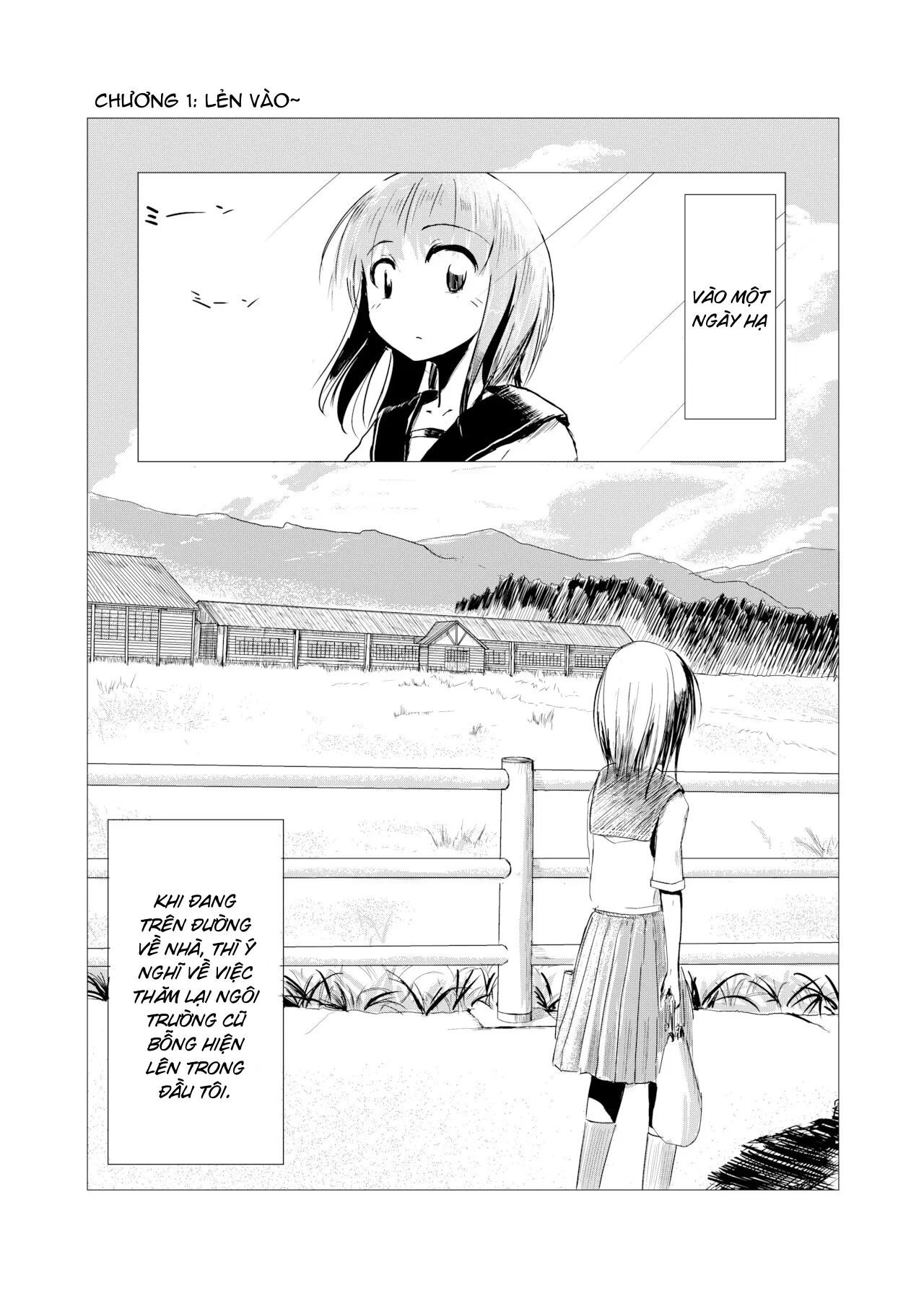 HentaiVN.net - Ảnh 4 - Cô gái và ngôi trường bị bỏ hoang - Chap 1