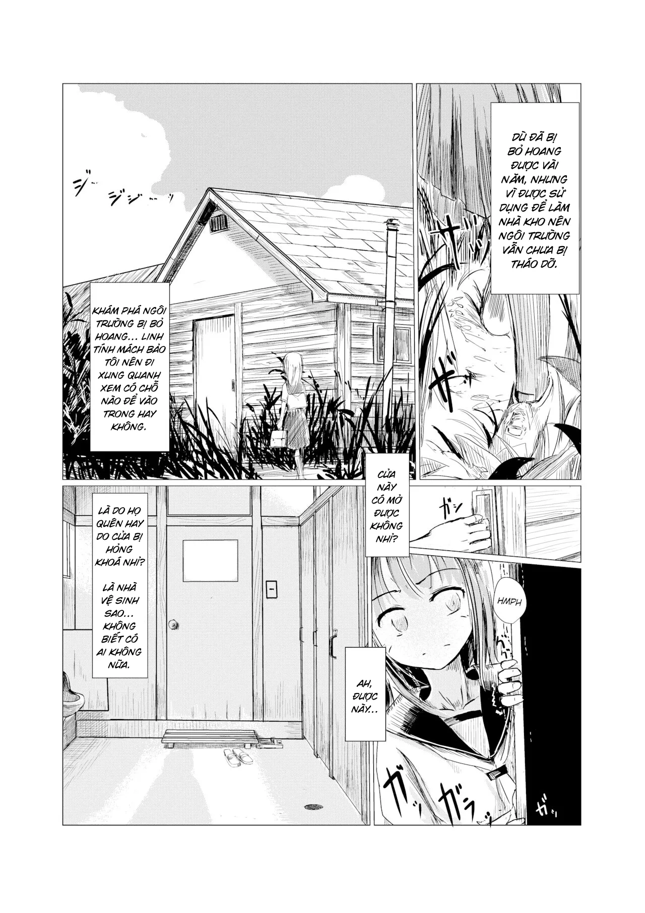 HentaiVN.net - Ảnh 5 - Cô gái và ngôi trường bị bỏ hoang - Chap 1