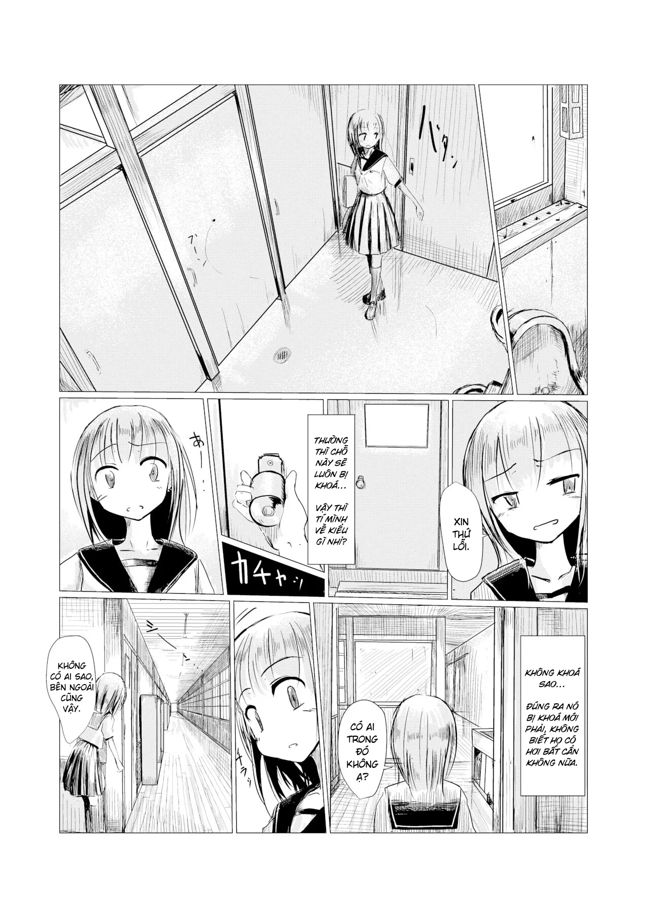 HentaiVN.net - Ảnh 6 - Cô gái và ngôi trường bị bỏ hoang - Chap 1