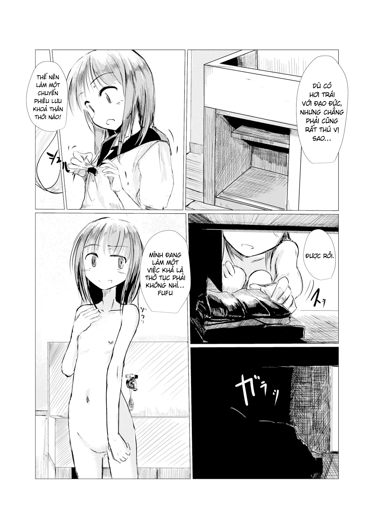HentaiVN.net - Ảnh 7 - Cô gái và ngôi trường bị bỏ hoang - Chap 1