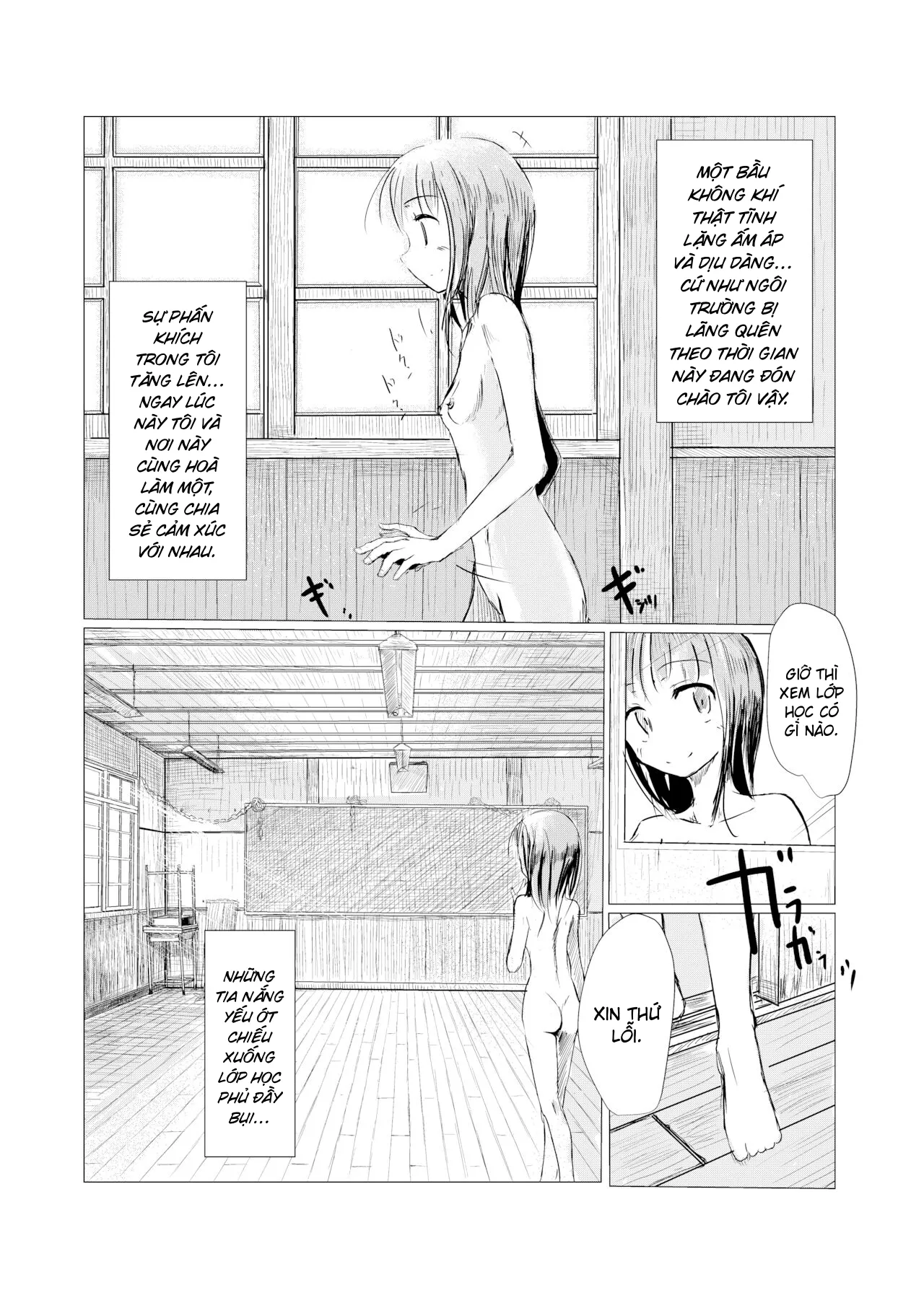 HentaiVN.net - Ảnh 9 - Cô gái và ngôi trường bị bỏ hoang - Chap 1