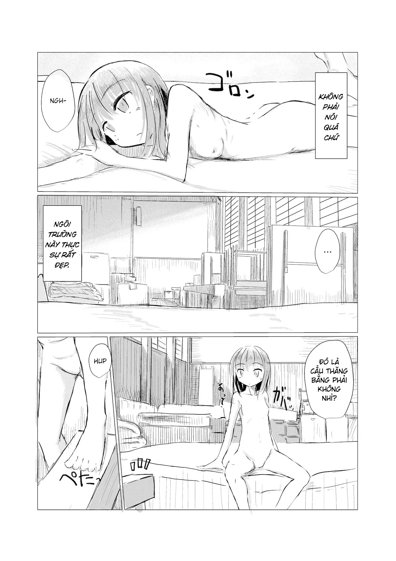 HentaiVN.net - Ảnh 7 - Cô gái và ngôi trường bị bỏ hoang - Chap 4