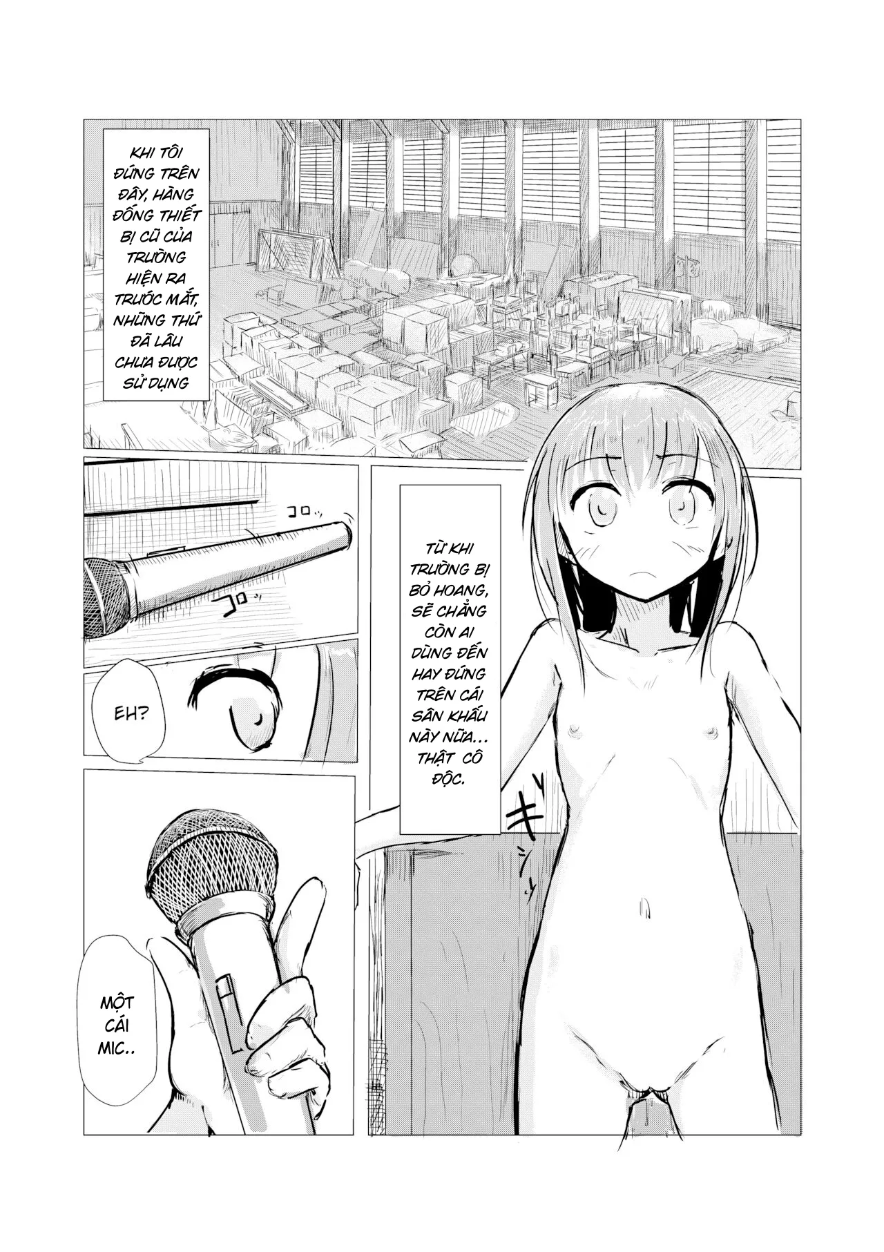 HentaiVN.net - Ảnh 9 - Cô gái và ngôi trường bị bỏ hoang - Chap 4