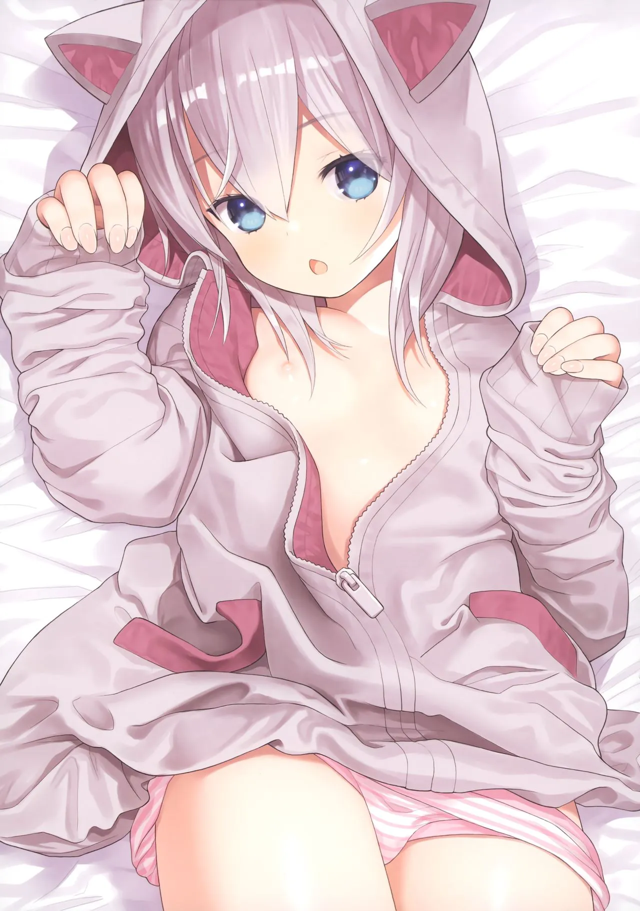 HentaiVN.net - Ảnh 23 - Sensei, tôi và chiếc áo hoodie tai mèo [Sensei to Watashi to Nekomimi Parka] - Oneshot