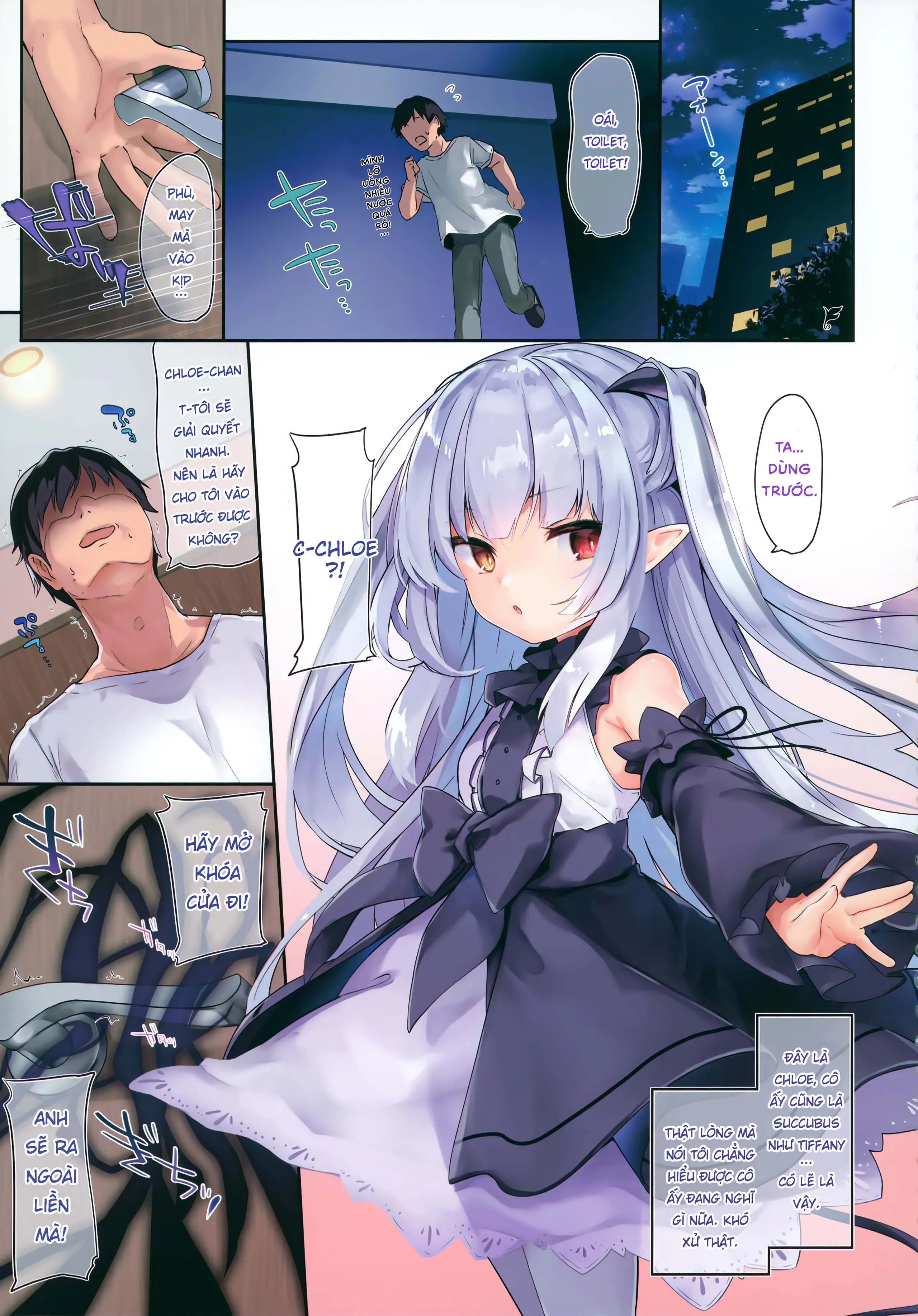 HentaiVN.net - Ảnh 12 - Boku wa Chiisana Succubus no Shimobe [Uncen] [Tôi là nô lệ của mấy bé Succubus loli] - Chap 0