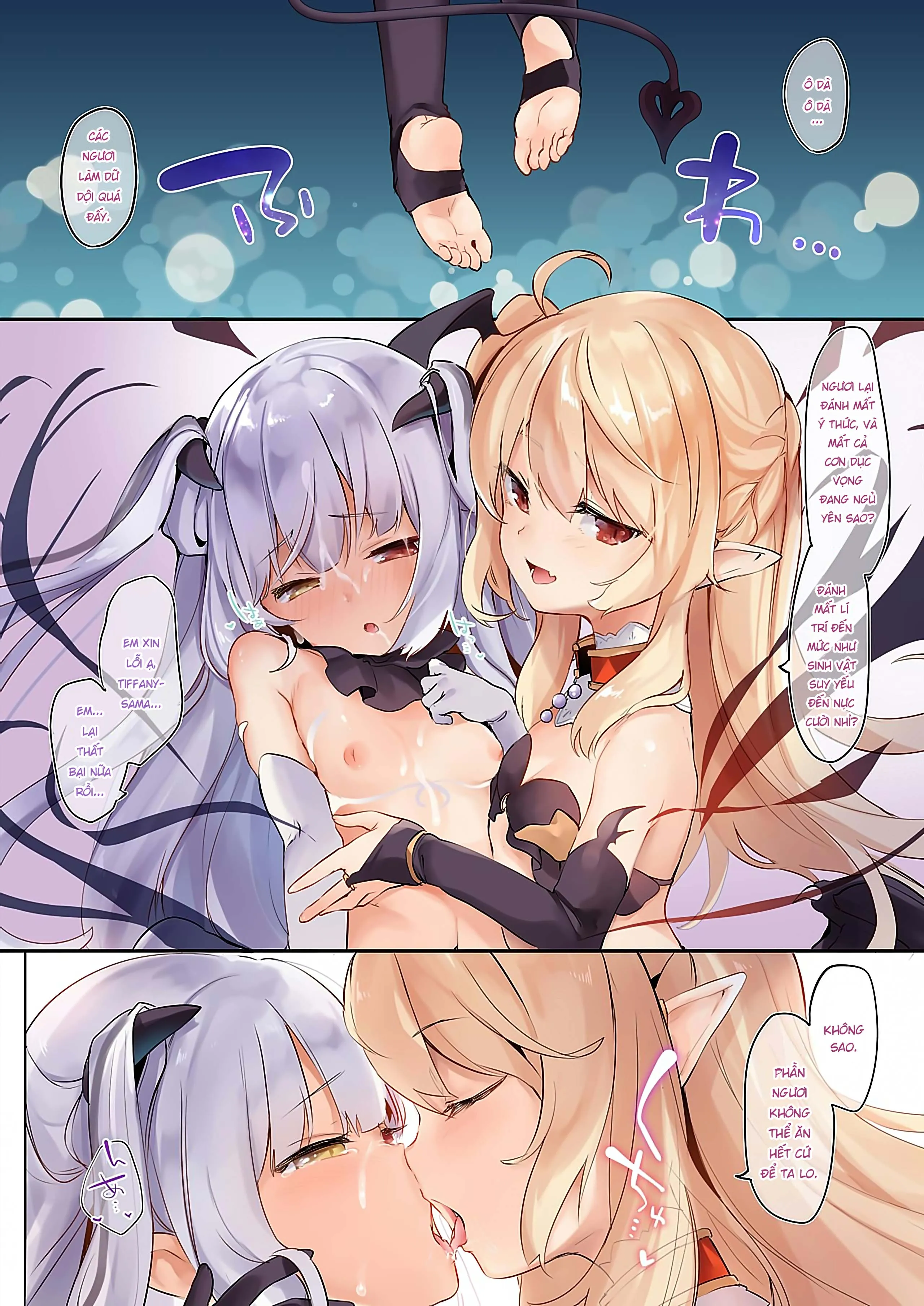 HentaiVN.net - Ảnh 20 - Boku wa Chiisana Succubus no Shimobe [Uncen] [Tôi là nô lệ của mấy bé Succubus loli] - Chap 0