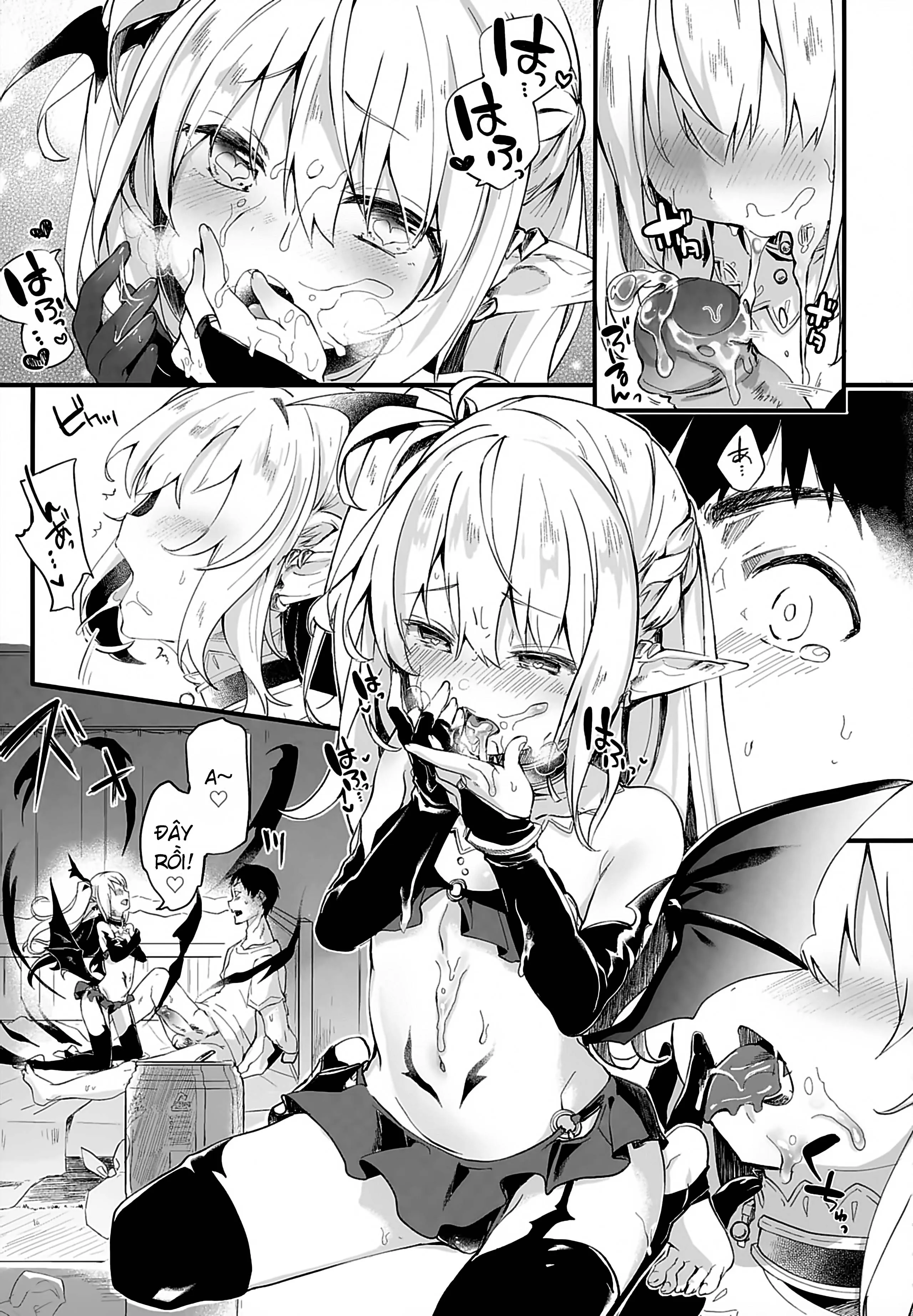 HentaiVN.net - Ảnh 10 - Boku wa Chiisana Succubus no Shimobe [Uncen] [Tôi là nô lệ của mấy bé Succubus loli] - Chap 1