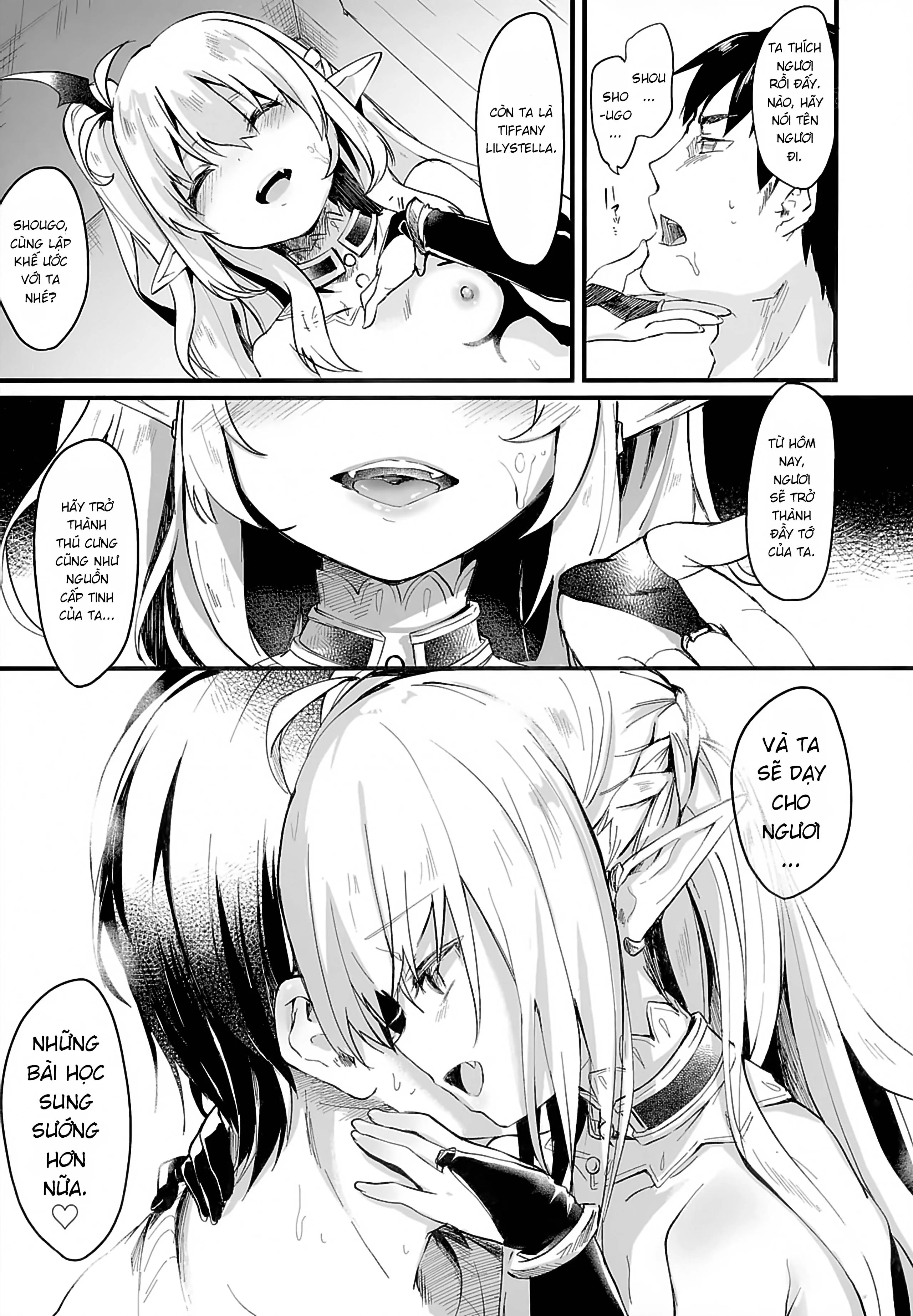 HentaiVN.net - Ảnh 12 - Boku wa Chiisana Succubus no Shimobe [Uncen] [Tôi là nô lệ của mấy bé Succubus loli] - Chap 1