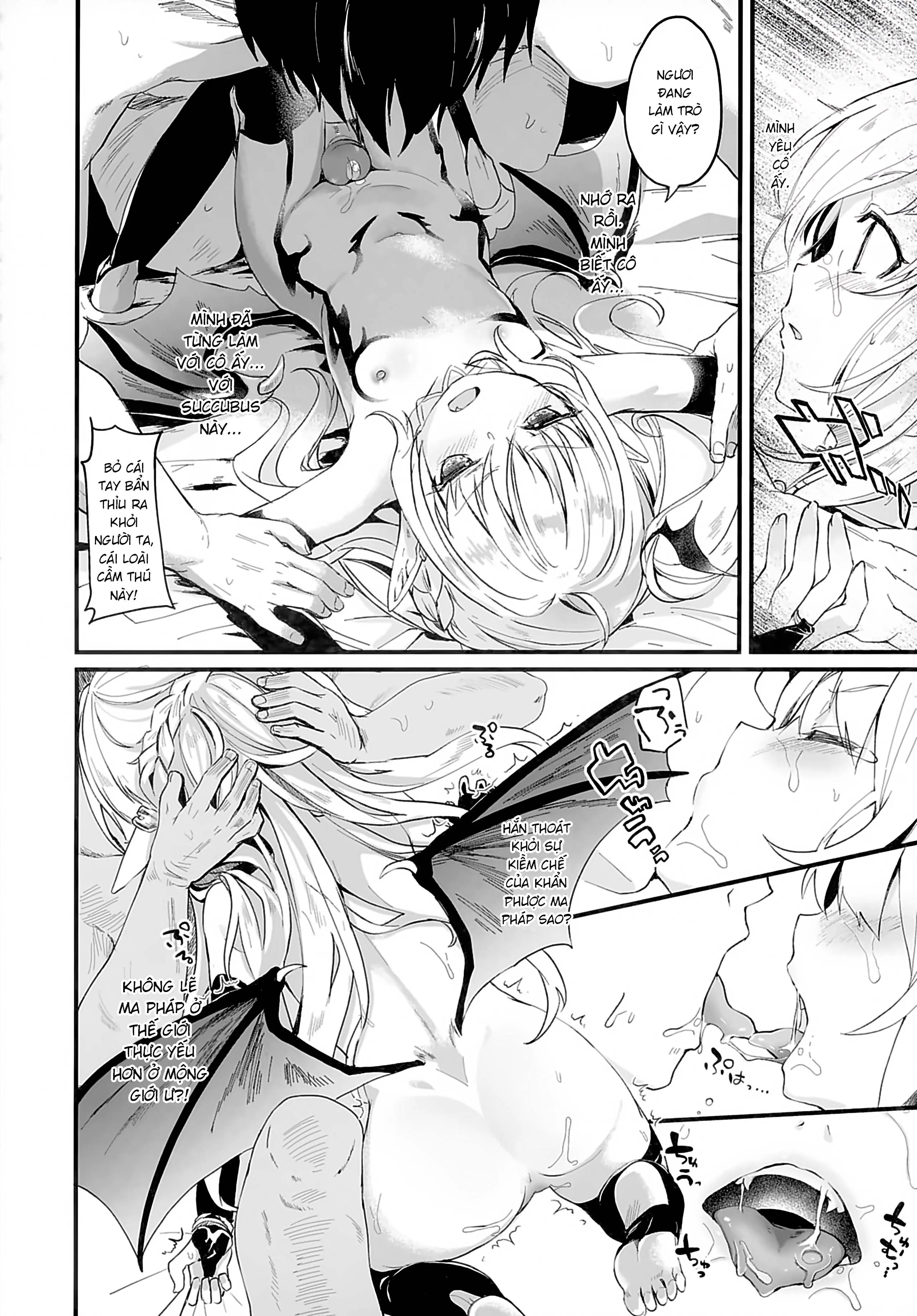 HentaiVN.net - Ảnh 15 - Boku wa Chiisana Succubus no Shimobe [Uncen] [Tôi là nô lệ của mấy bé Succubus loli] - Chap 1