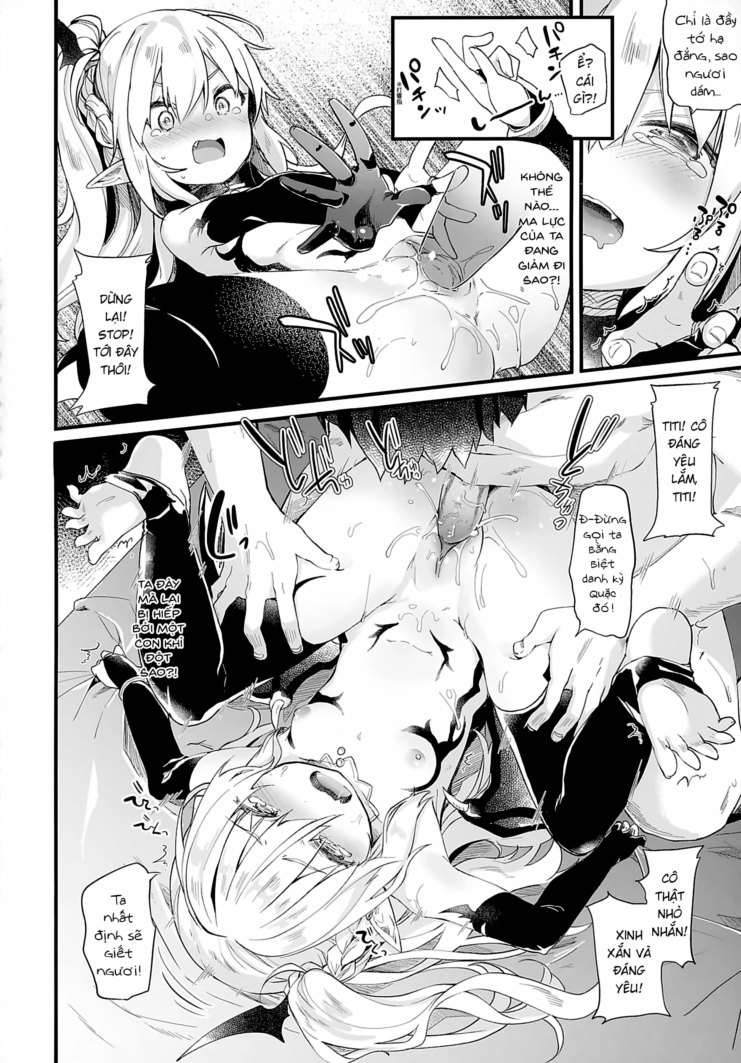 HentaiVN.net - Ảnh 19 - Boku wa Chiisana Succubus no Shimobe [Uncen] [Tôi là nô lệ của mấy bé Succubus loli] - Chap 1