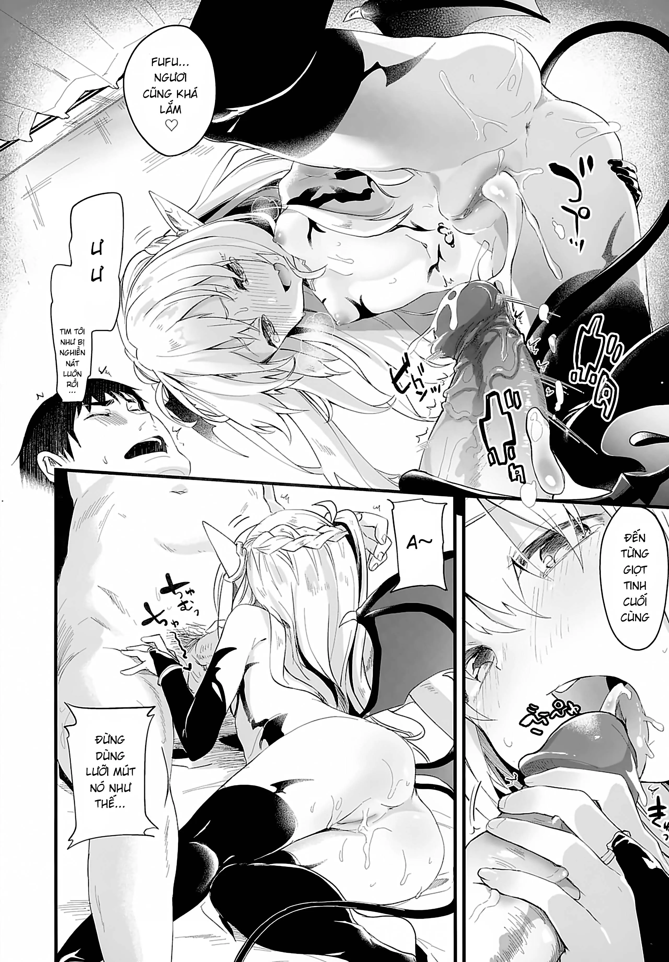 HentaiVN.net - Ảnh 27 - Boku wa Chiisana Succubus no Shimobe [Uncen] [Tôi là nô lệ của mấy bé Succubus loli] - Chap 1