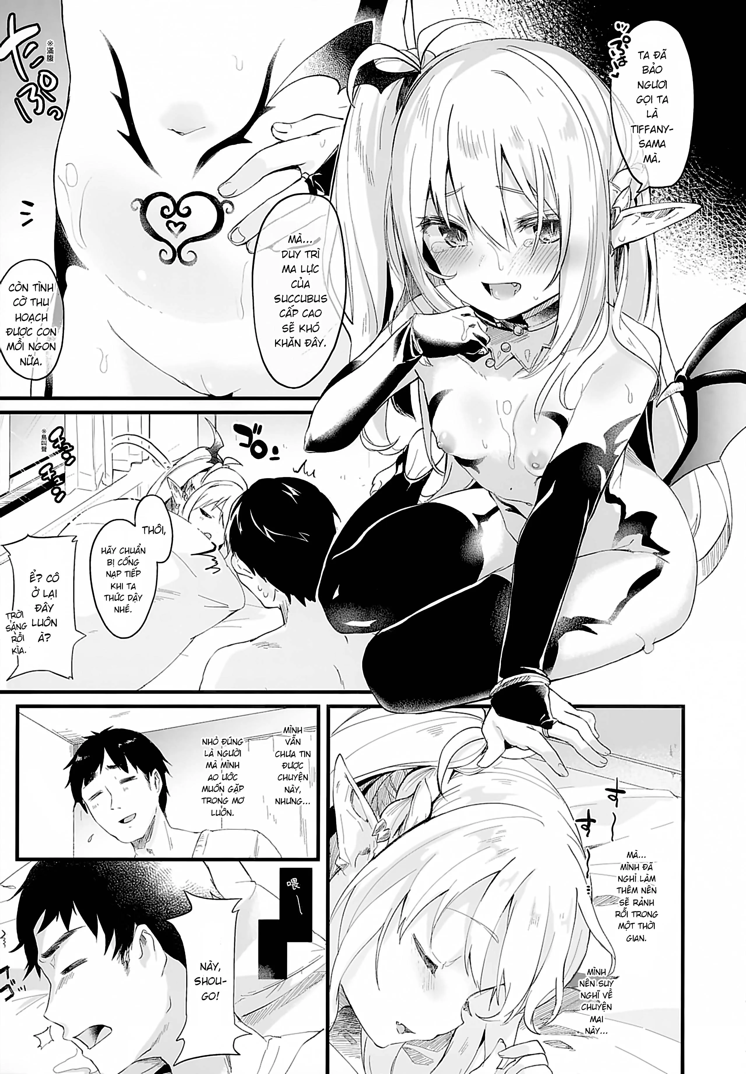 HentaiVN.net - Ảnh 28 - Boku wa Chiisana Succubus no Shimobe [Uncen] [Tôi là nô lệ của mấy bé Succubus loli] - Chap 1