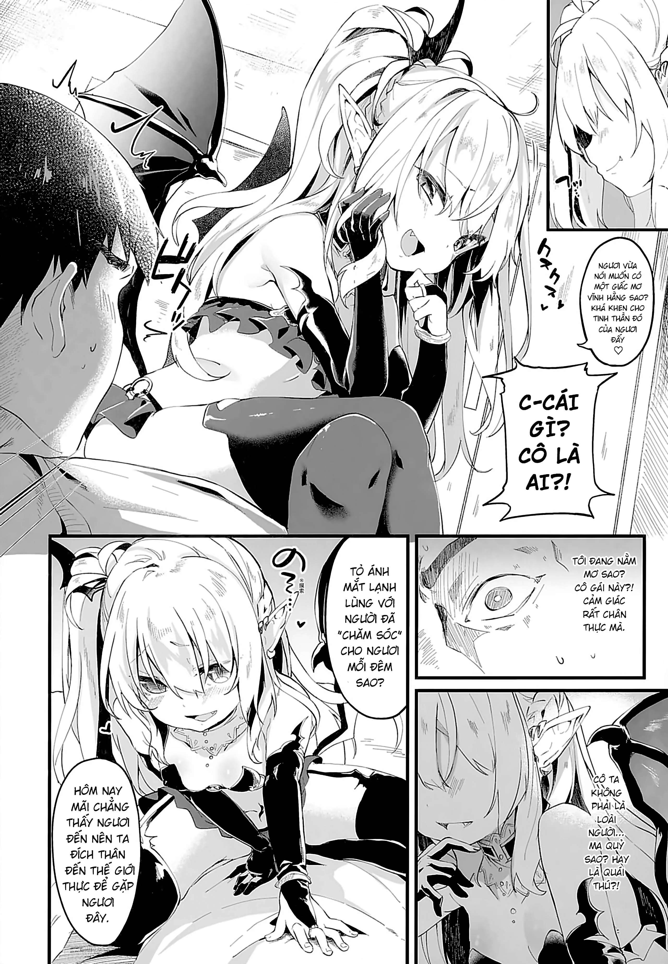 HentaiVN.net - Ảnh 3 - Boku wa Chiisana Succubus no Shimobe [Uncen] [Tôi là nô lệ của mấy bé Succubus loli] - Chap 1