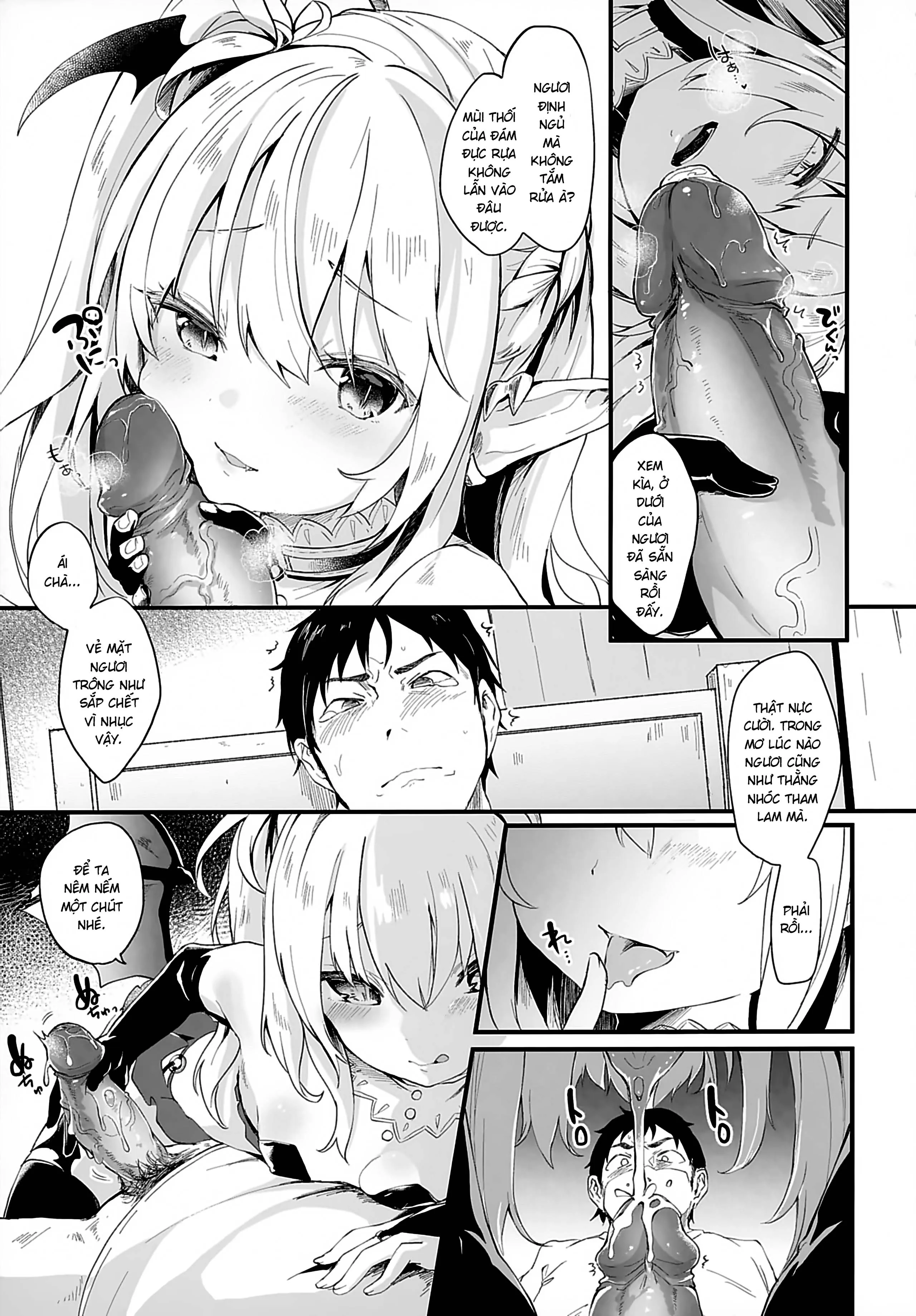 HentaiVN.net - Ảnh 6 - Boku wa Chiisana Succubus no Shimobe [Uncen] [Tôi là nô lệ của mấy bé Succubus loli] - Chap 1