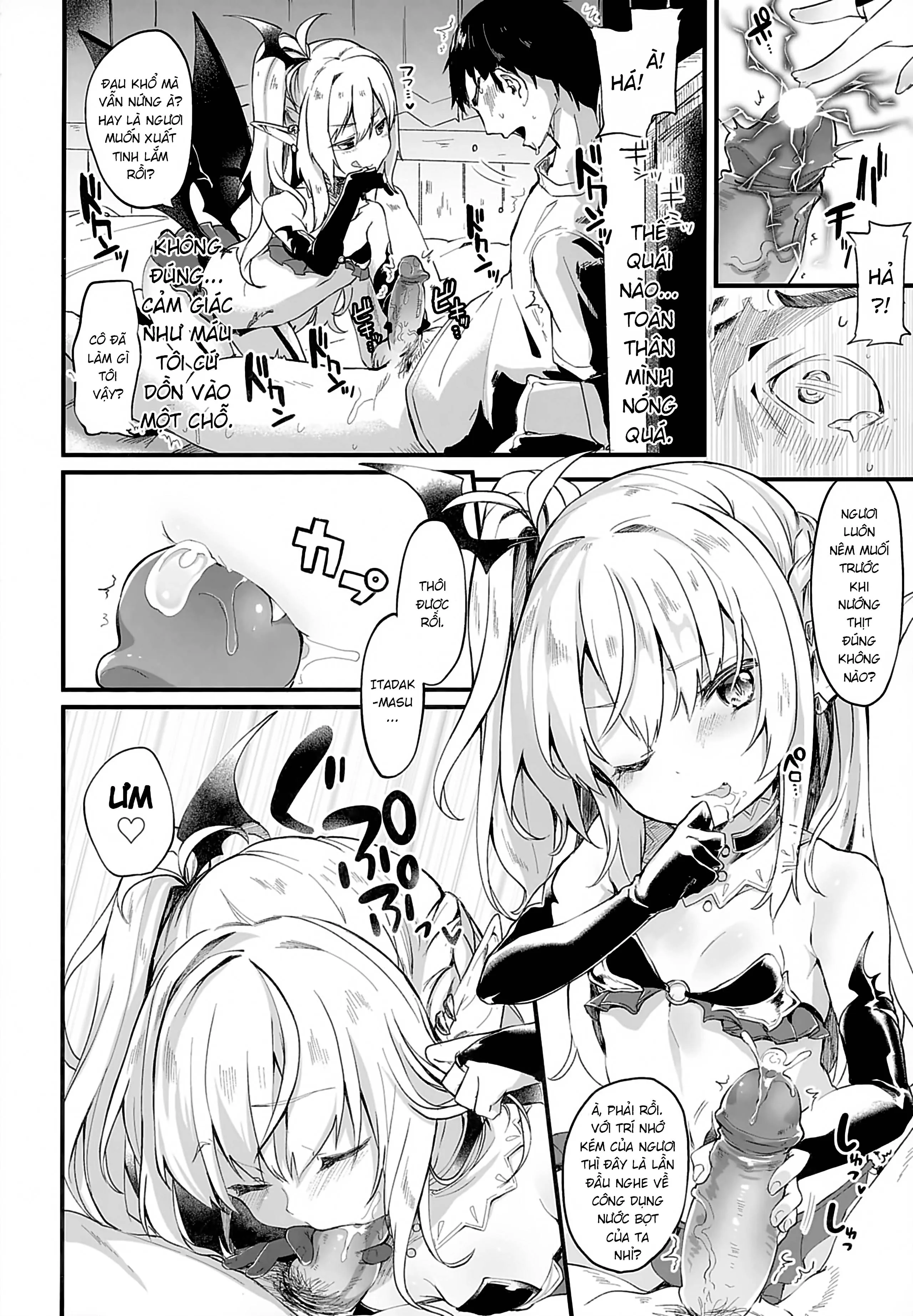HentaiVN.net - Ảnh 7 - Boku wa Chiisana Succubus no Shimobe [Uncen] [Tôi là nô lệ của mấy bé Succubus loli] - Chap 1