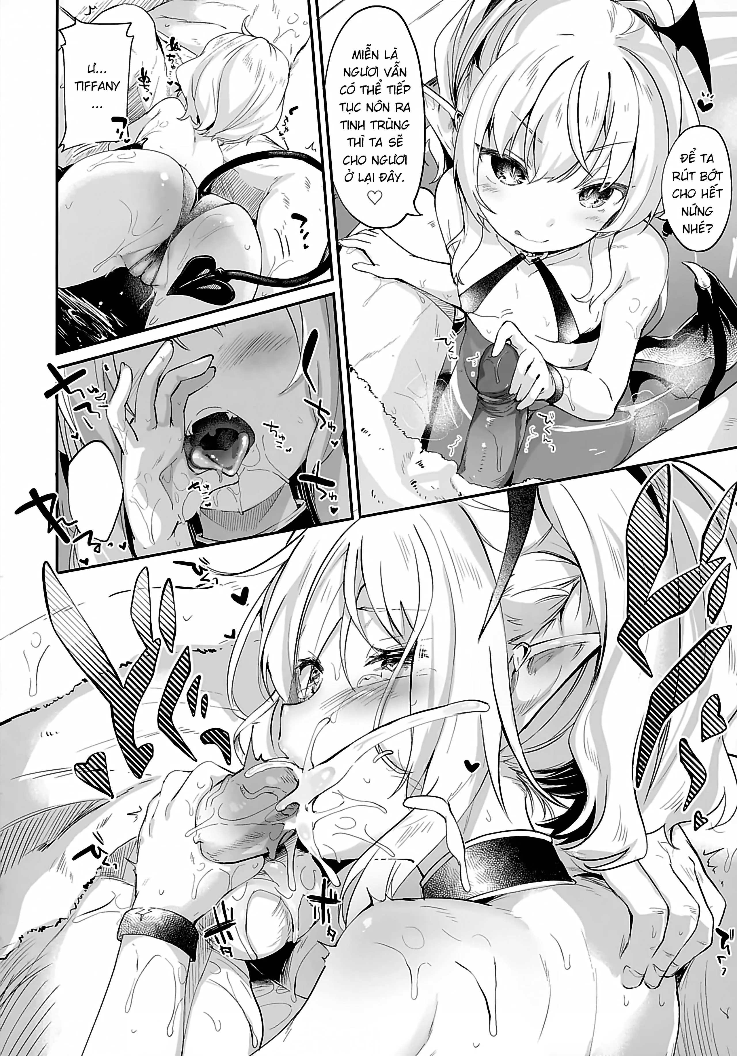 HentaiVN.net - Ảnh 13 - Boku wa Chiisana Succubus no Shimobe [Uncen] [Tôi là nô lệ của mấy bé Succubus loli] - Chap 3