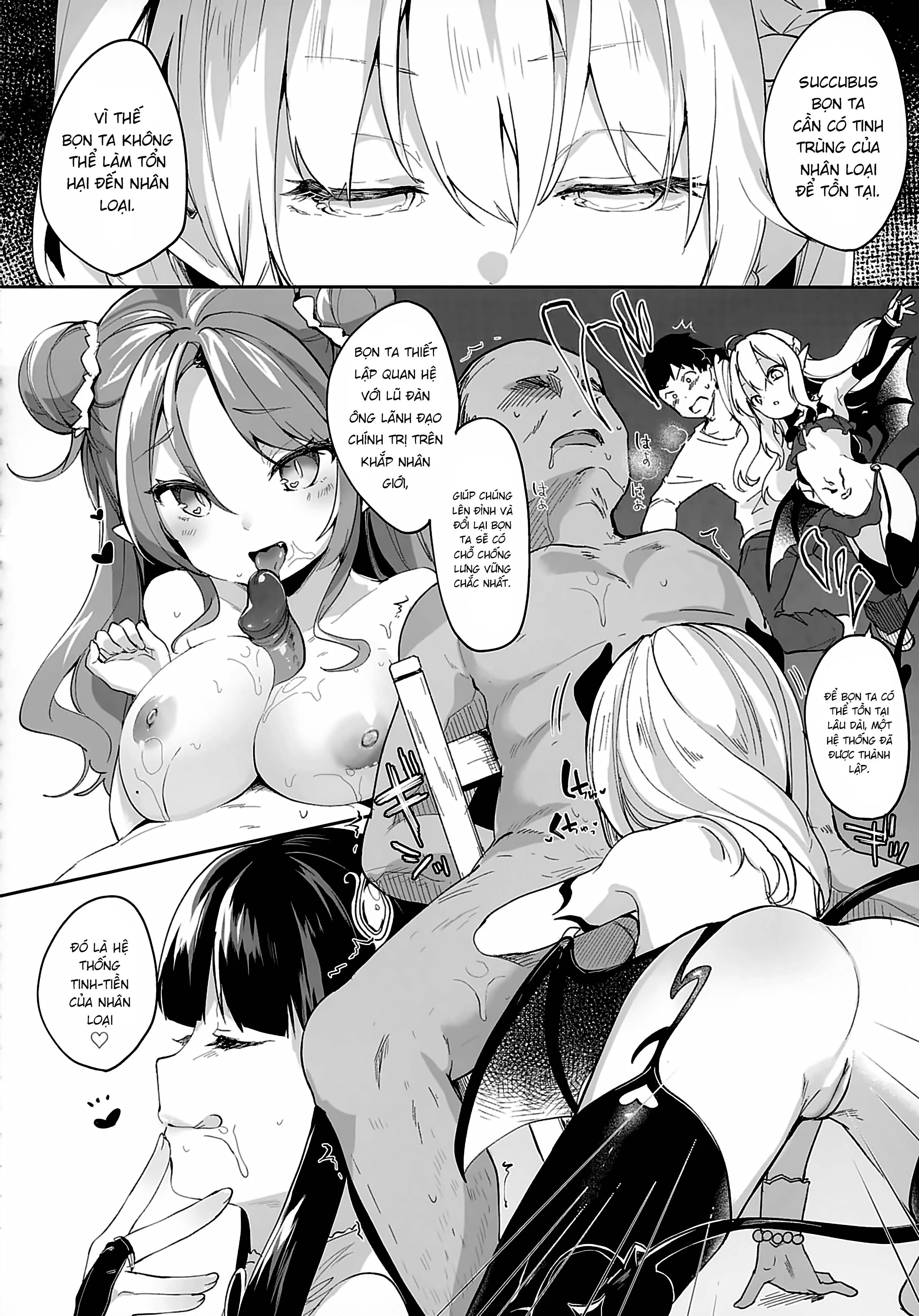 HentaiVN.net - Ảnh 7 - Boku wa Chiisana Succubus no Shimobe [Uncen] [Tôi là nô lệ của mấy bé Succubus loli] - Chap 3