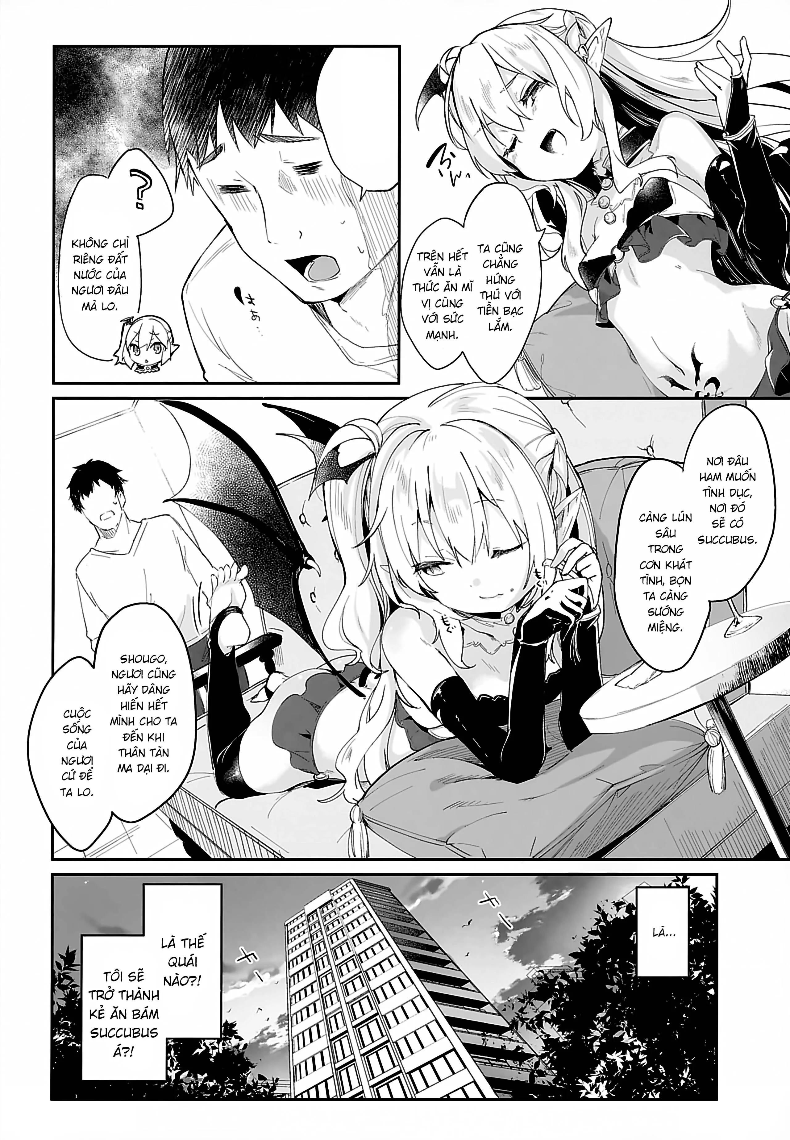 HentaiVN.net - Ảnh 9 - Boku wa Chiisana Succubus no Shimobe [Uncen] [Tôi là nô lệ của mấy bé Succubus loli] - Chap 3