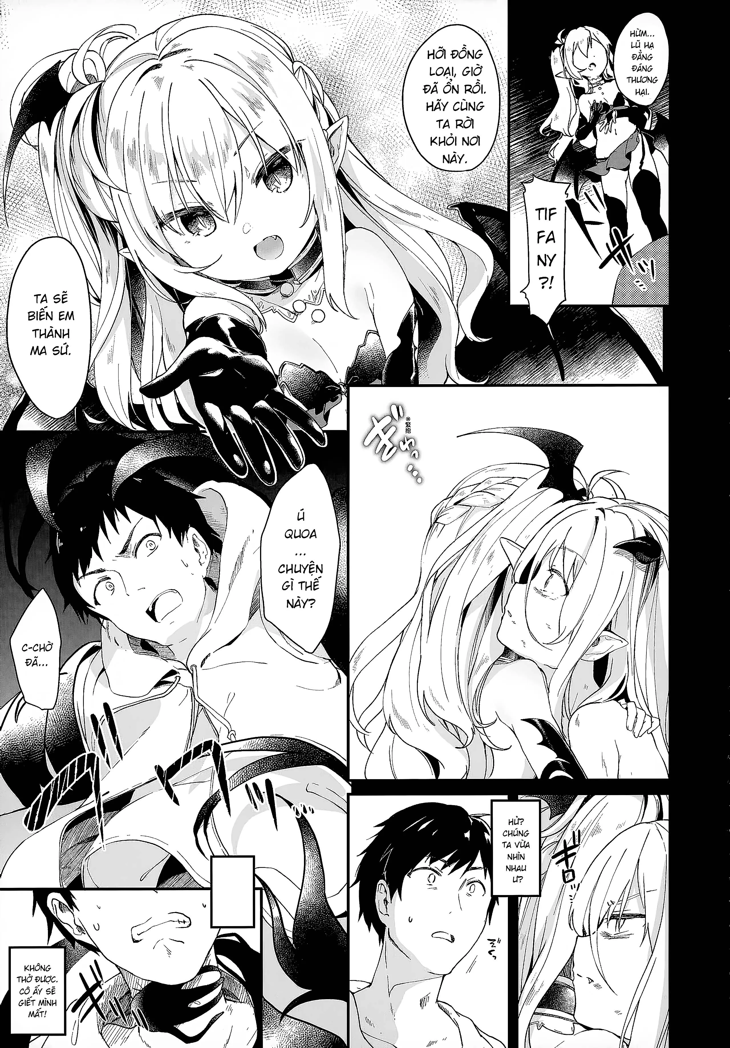 HentaiVN.net - Ảnh 12 - Boku wa Chiisana Succubus no Shimobe [Uncen] [Tôi là nô lệ của mấy bé Succubus loli] - Chap 2