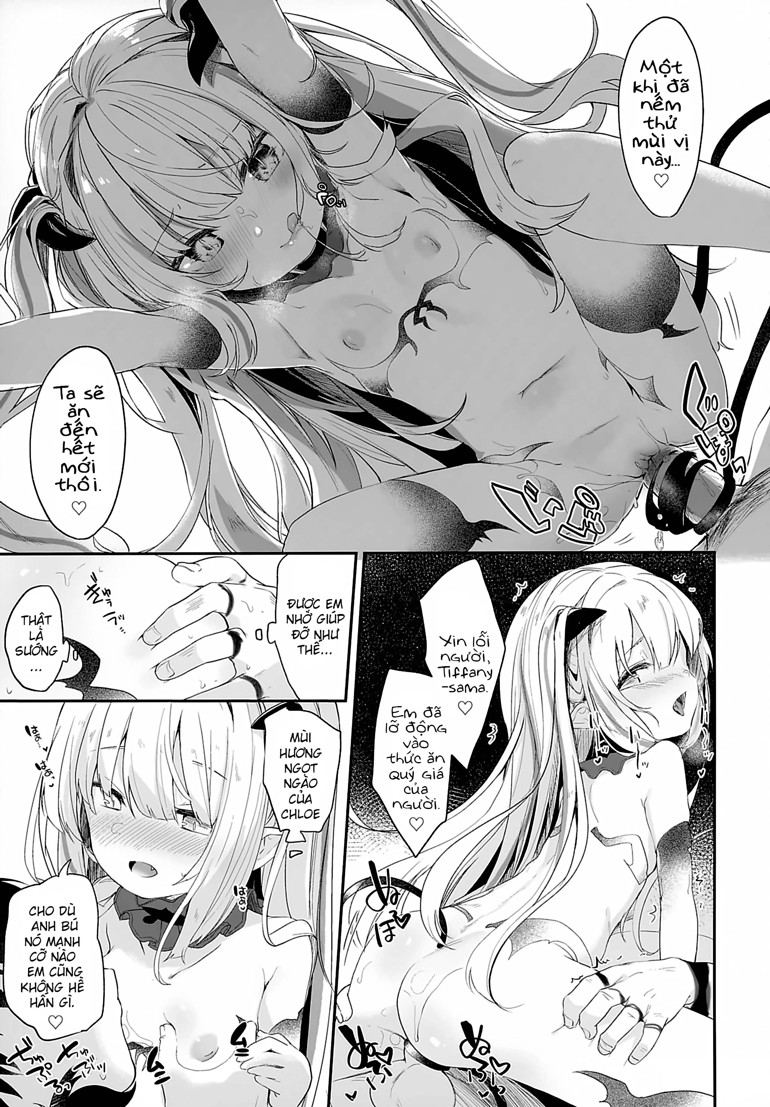 HentaiVN.net - Ảnh 24 - Boku wa Chiisana Succubus no Shimobe [Uncen] [Tôi là nô lệ của mấy bé Succubus loli] - Chap 2