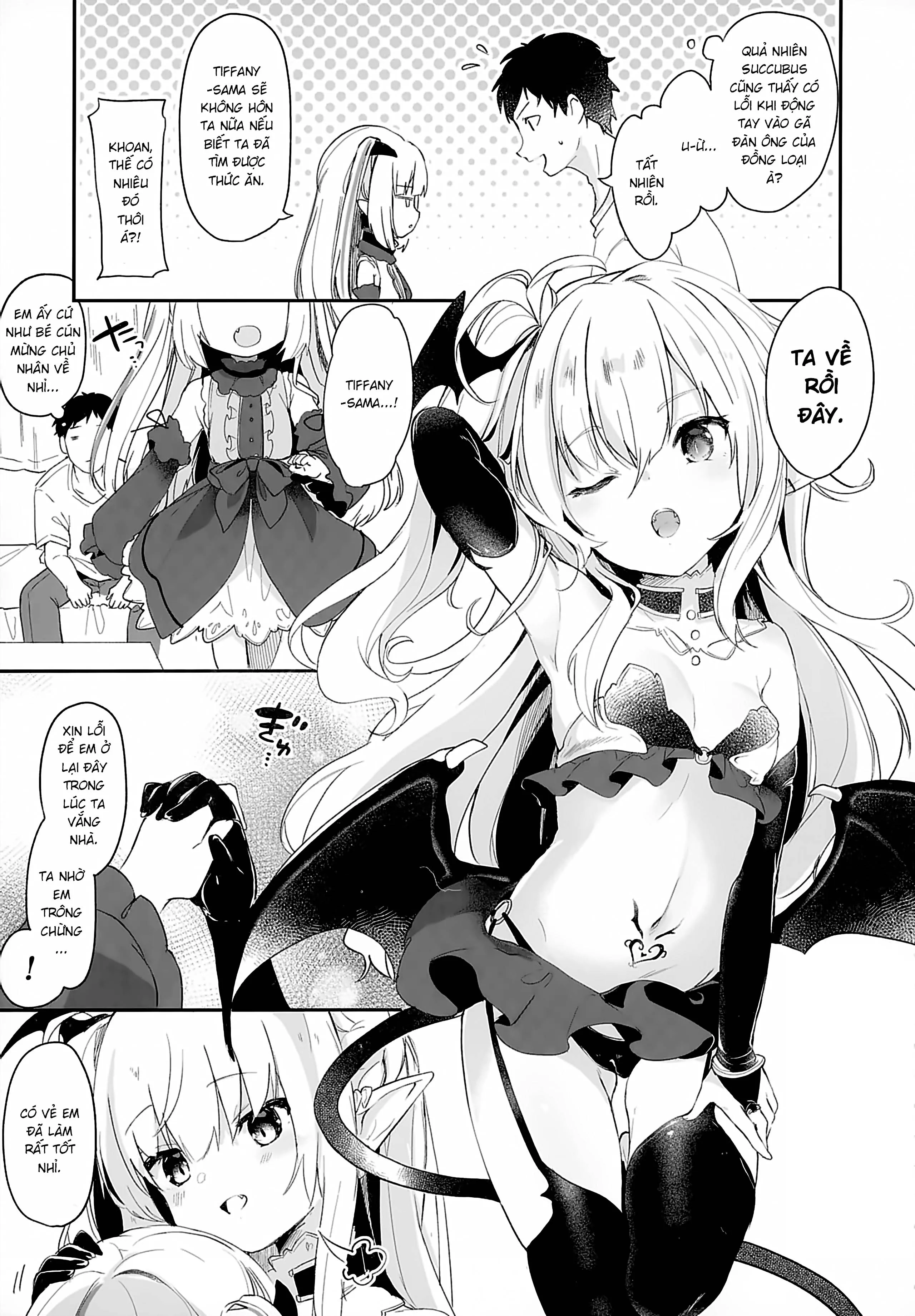 HentaiVN.net - Ảnh 27 - Boku wa Chiisana Succubus no Shimobe [Uncen] [Tôi là nô lệ của mấy bé Succubus loli] - Chap 2