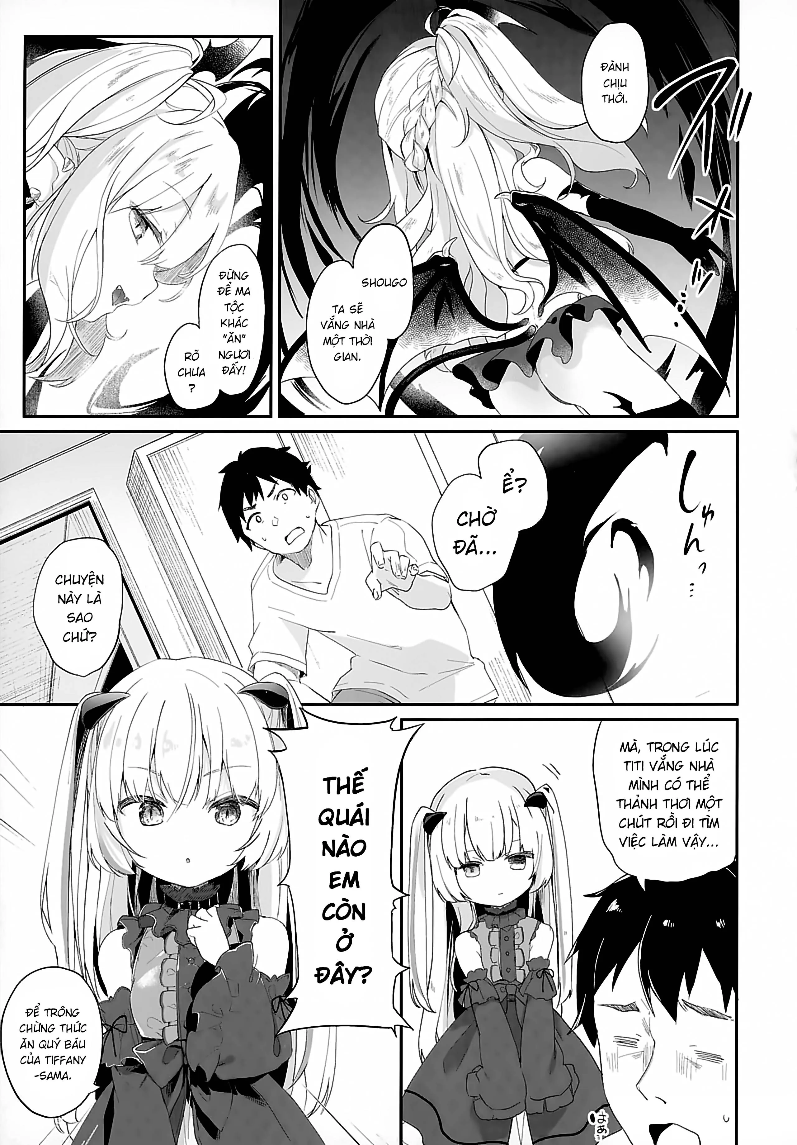 HentaiVN.net - Ảnh 6 - Boku wa Chiisana Succubus no Shimobe [Uncen] [Tôi là nô lệ của mấy bé Succubus loli] - Chap 2