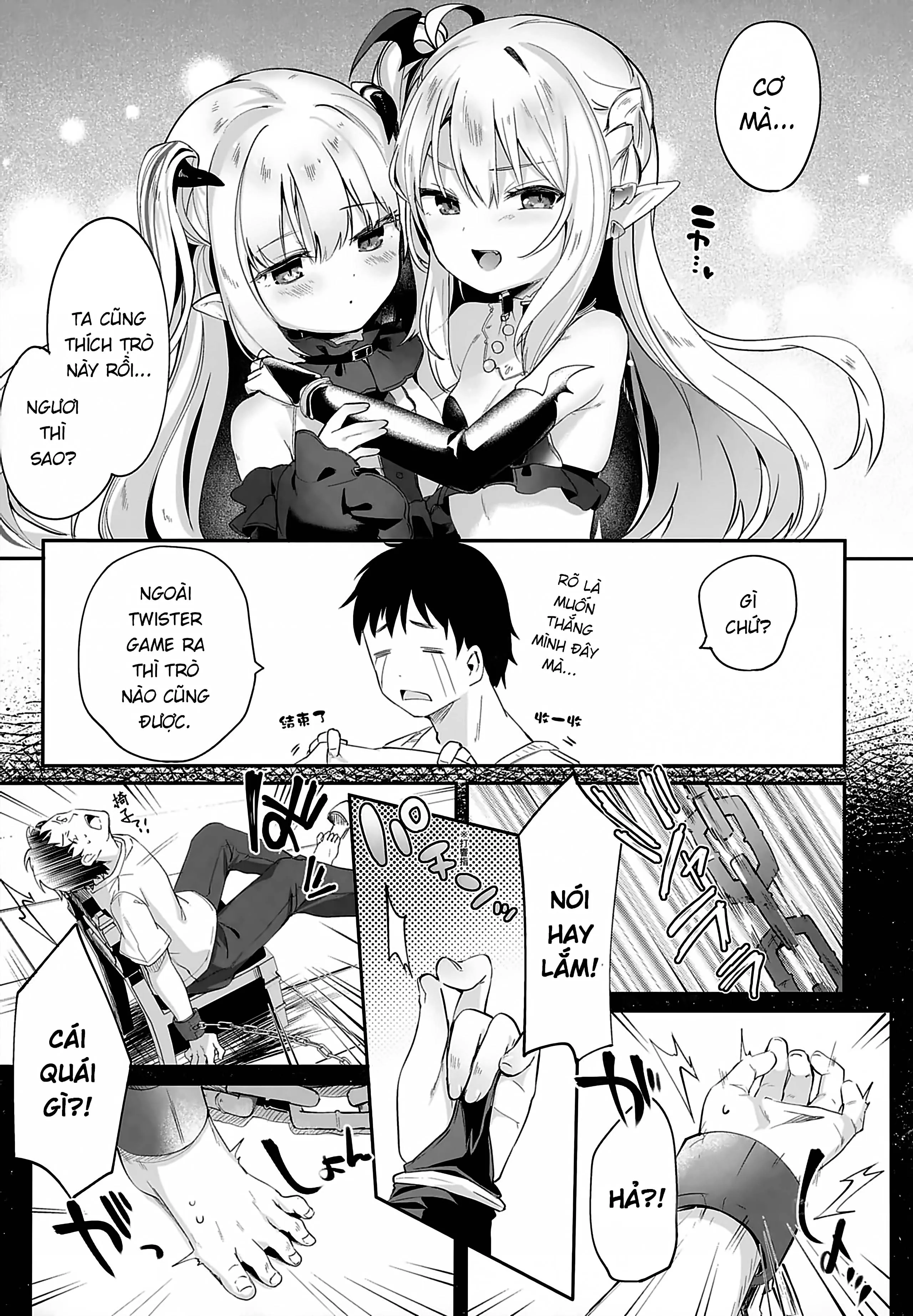 HentaiVN.net - Ảnh 10 - Boku wa Chiisana Succubus no Shimobe [Uncen] [Tôi là nô lệ của mấy bé Succubus loli] - Chap 4