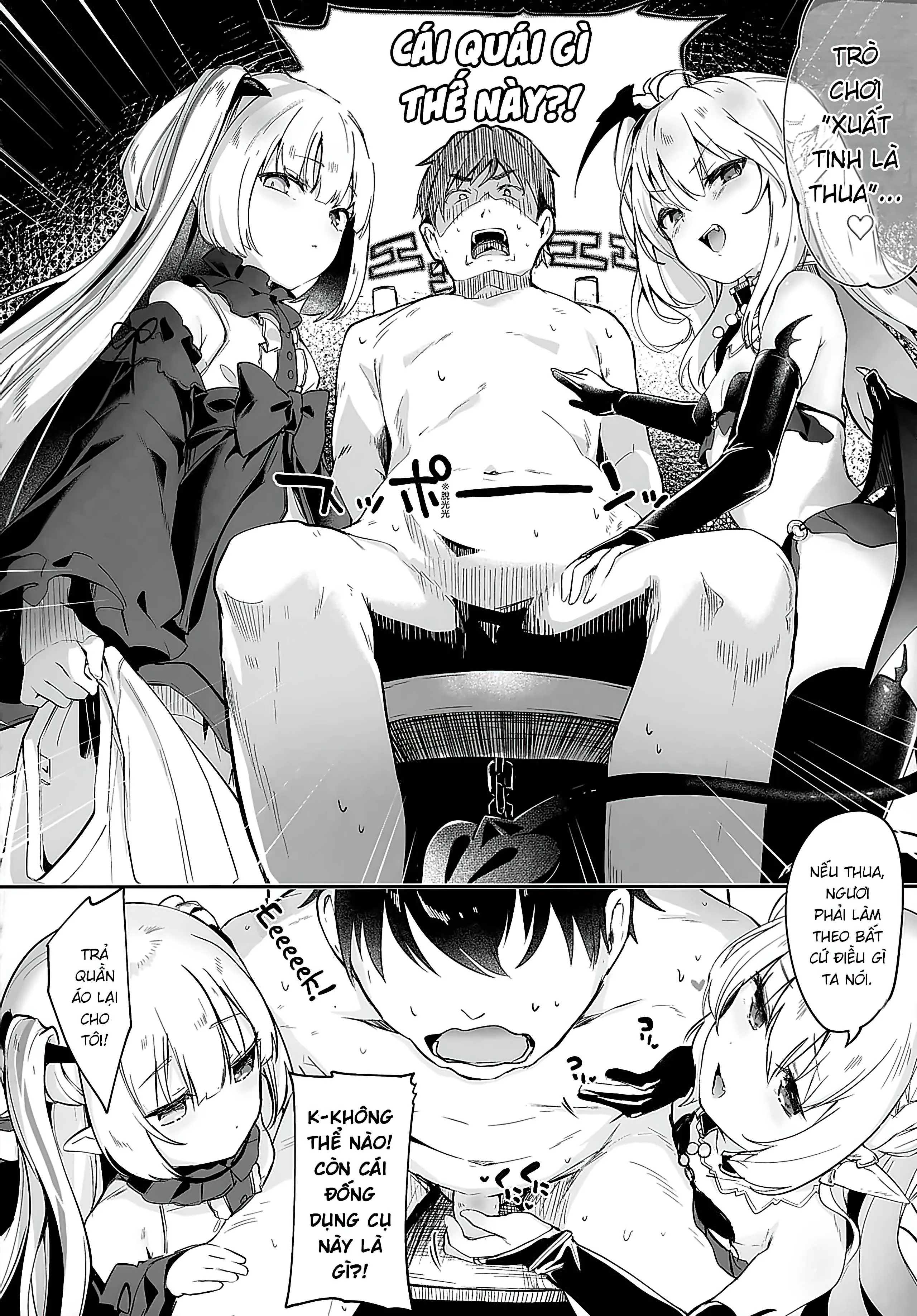 HentaiVN.net - Ảnh 11 - Boku wa Chiisana Succubus no Shimobe [Uncen] [Tôi là nô lệ của mấy bé Succubus loli] - Chap 4