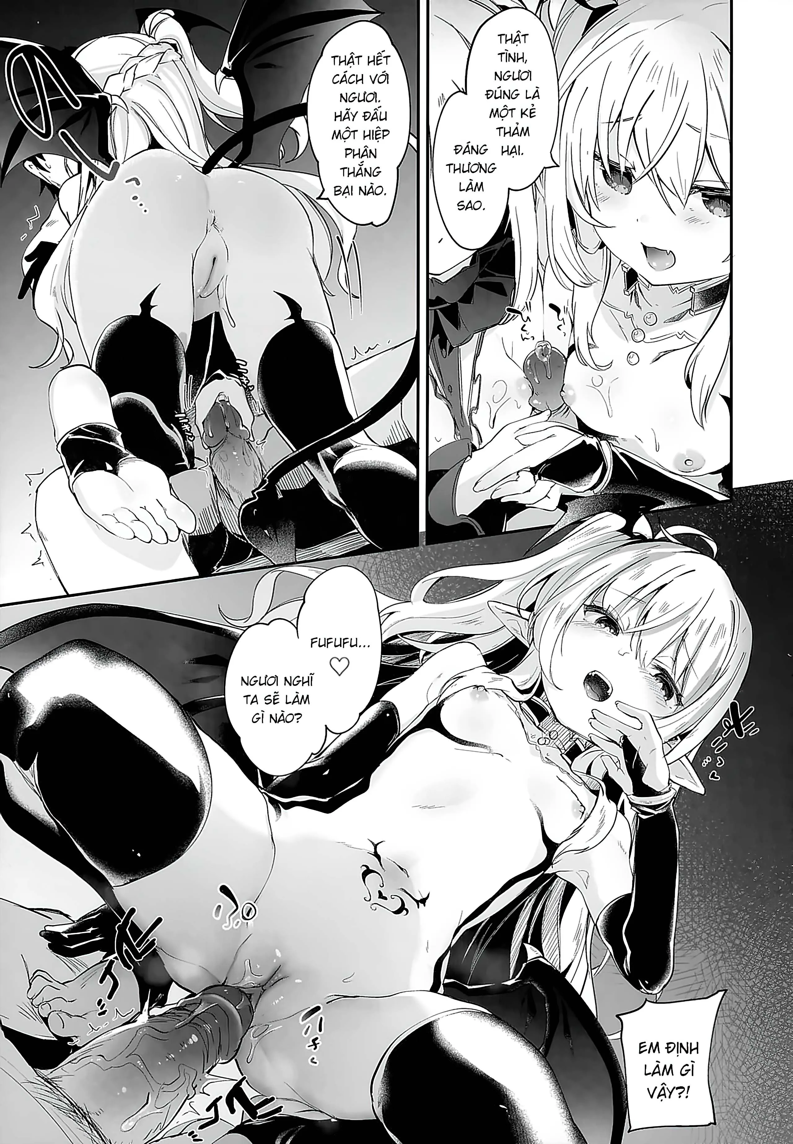 HentaiVN.net - Ảnh 18 - Boku wa Chiisana Succubus no Shimobe [Uncen] [Tôi là nô lệ của mấy bé Succubus loli] - Chap 4