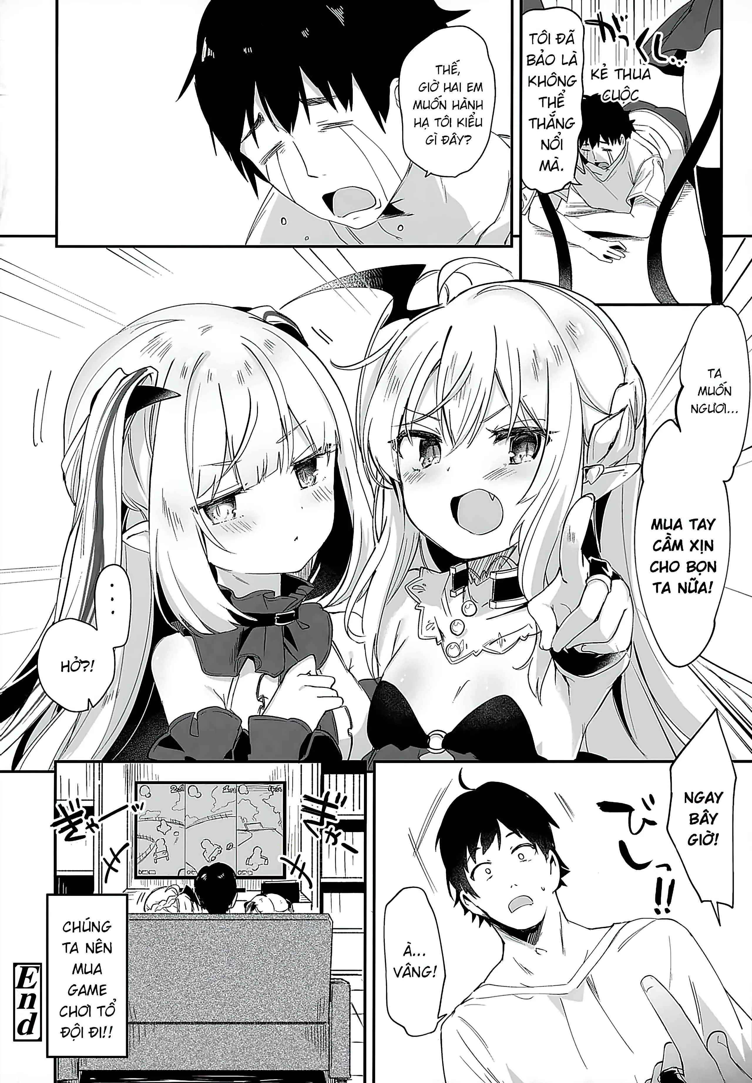 HentaiVN.net - Ảnh 25 - Boku wa Chiisana Succubus no Shimobe [Uncen] [Tôi là nô lệ của mấy bé Succubus loli] - Chap 4