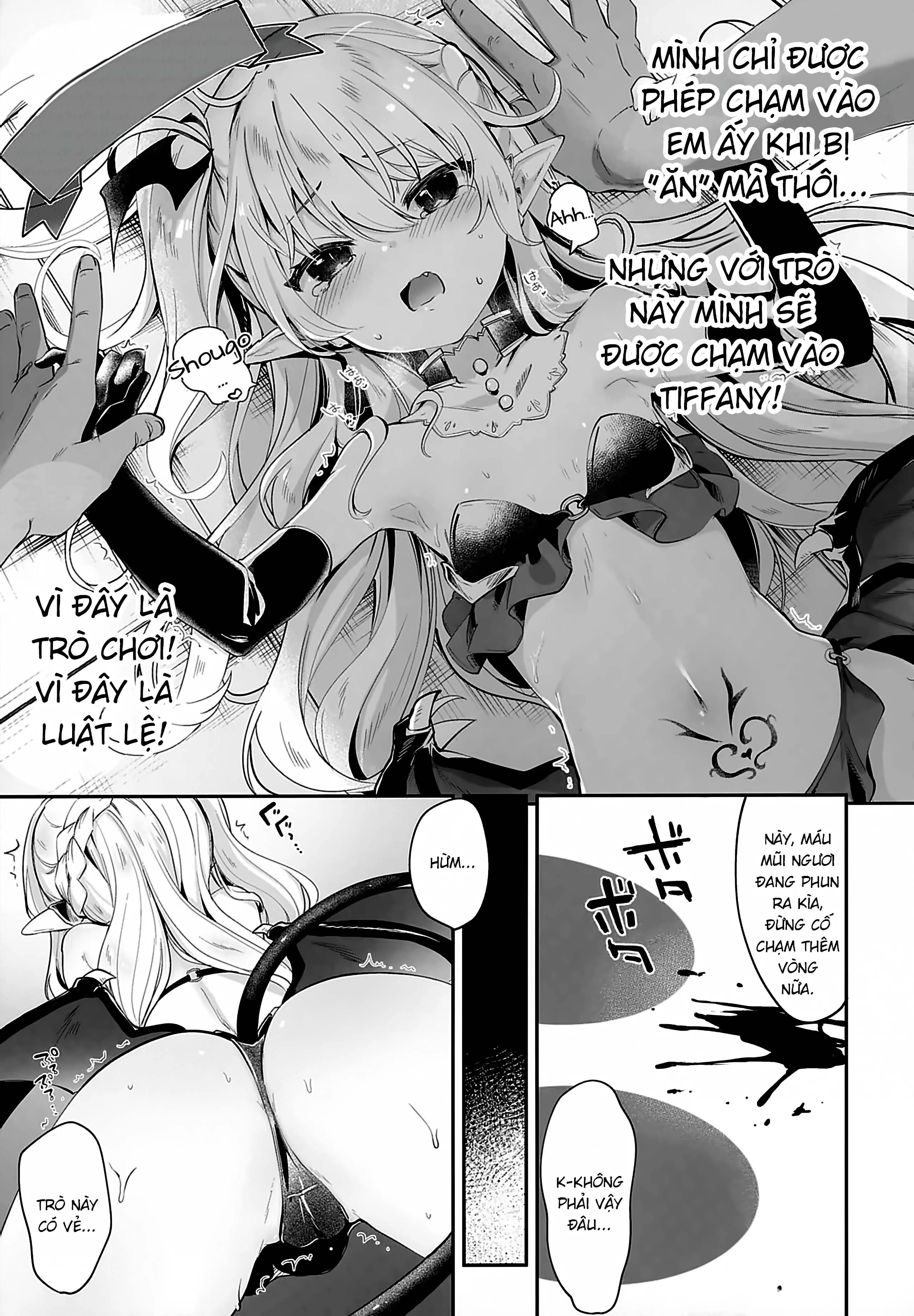 HentaiVN.net - Ảnh 6 - Boku wa Chiisana Succubus no Shimobe [Uncen] [Tôi là nô lệ của mấy bé Succubus loli] - Chap 4