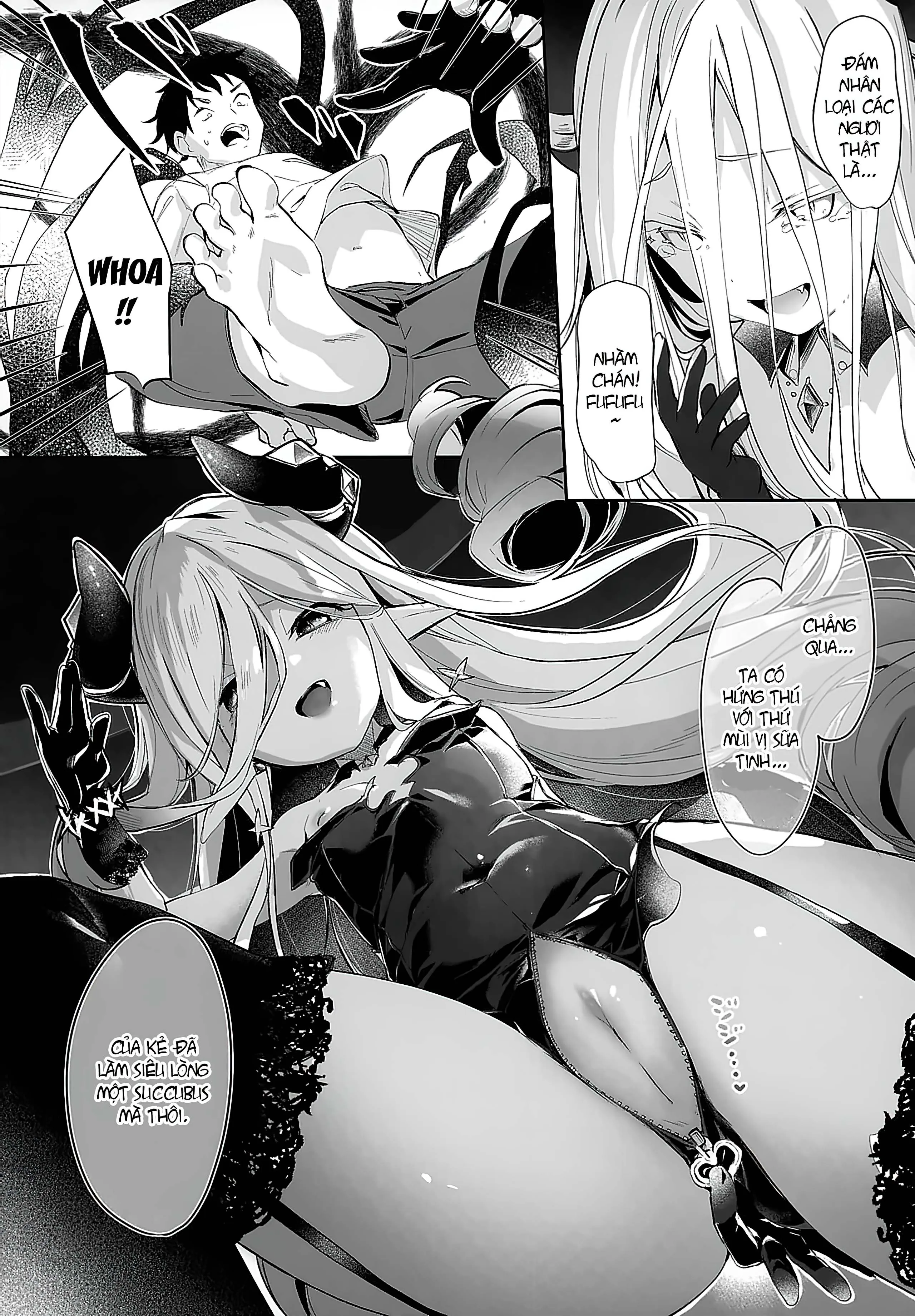 HentaiVN.net - Ảnh 10 - Boku wa Chiisana Succubus no Shimobe [Uncen] [Tôi là nô lệ của mấy bé Succubus loli] - Chap 5