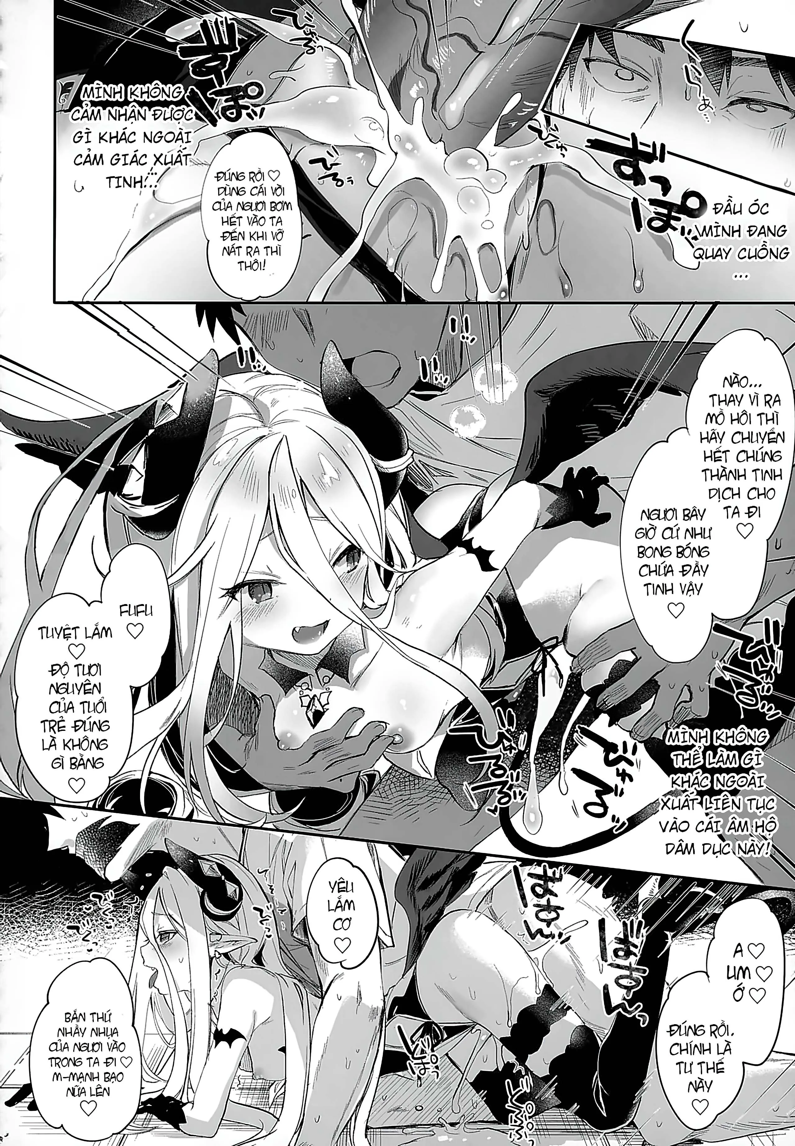 HentaiVN.net - Ảnh 16 - Boku wa Chiisana Succubus no Shimobe [Uncen] [Tôi là nô lệ của mấy bé Succubus loli] - Chap 5