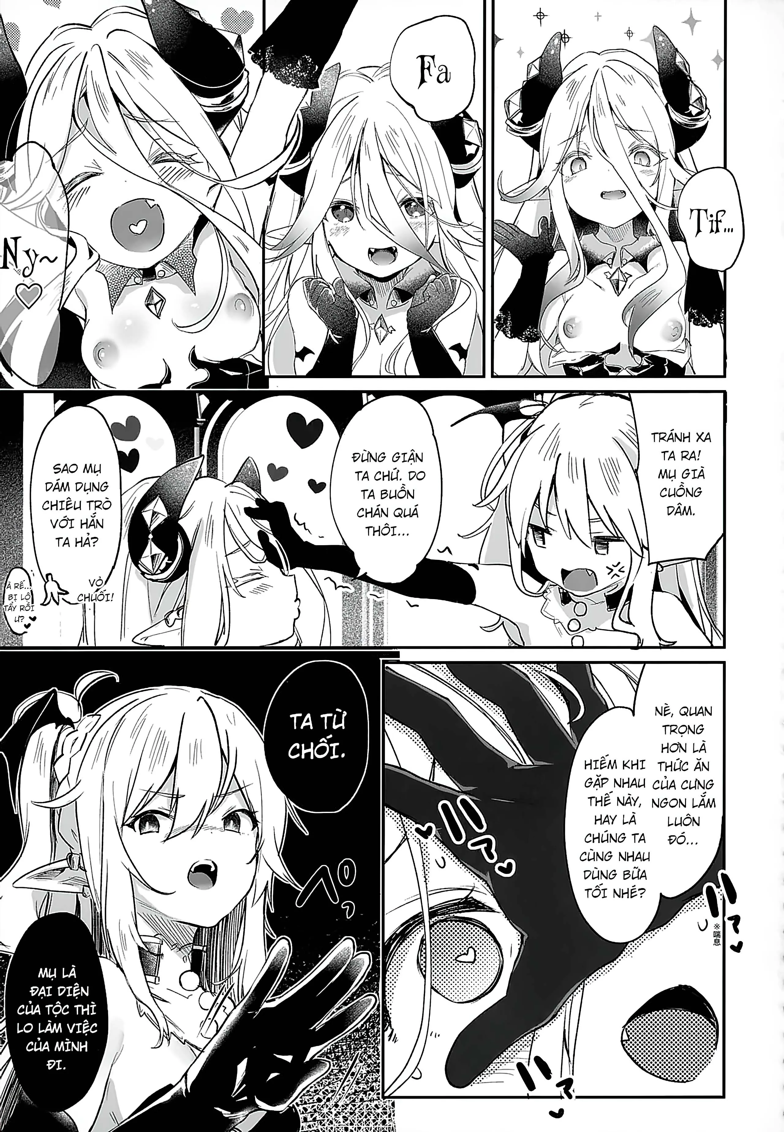 HentaiVN.net - Ảnh 19 - Boku wa Chiisana Succubus no Shimobe [Uncen] [Tôi là nô lệ của mấy bé Succubus loli] - Chap 5