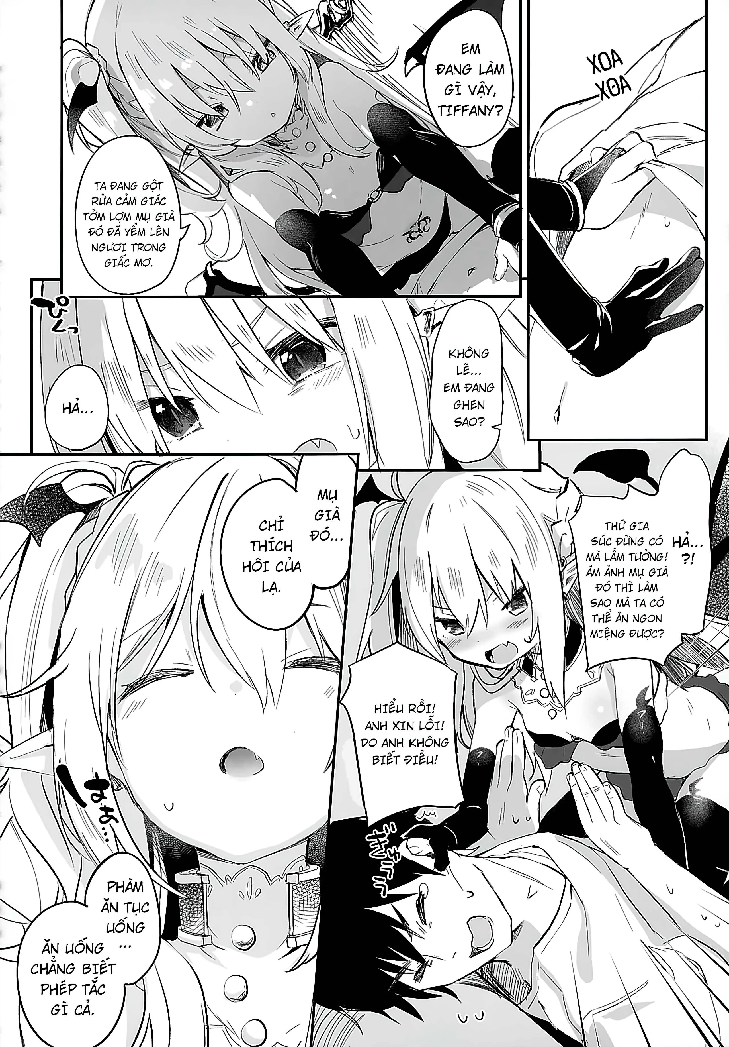 HentaiVN.net - Ảnh 22 - Boku wa Chiisana Succubus no Shimobe [Uncen] [Tôi là nô lệ của mấy bé Succubus loli] - Chap 5