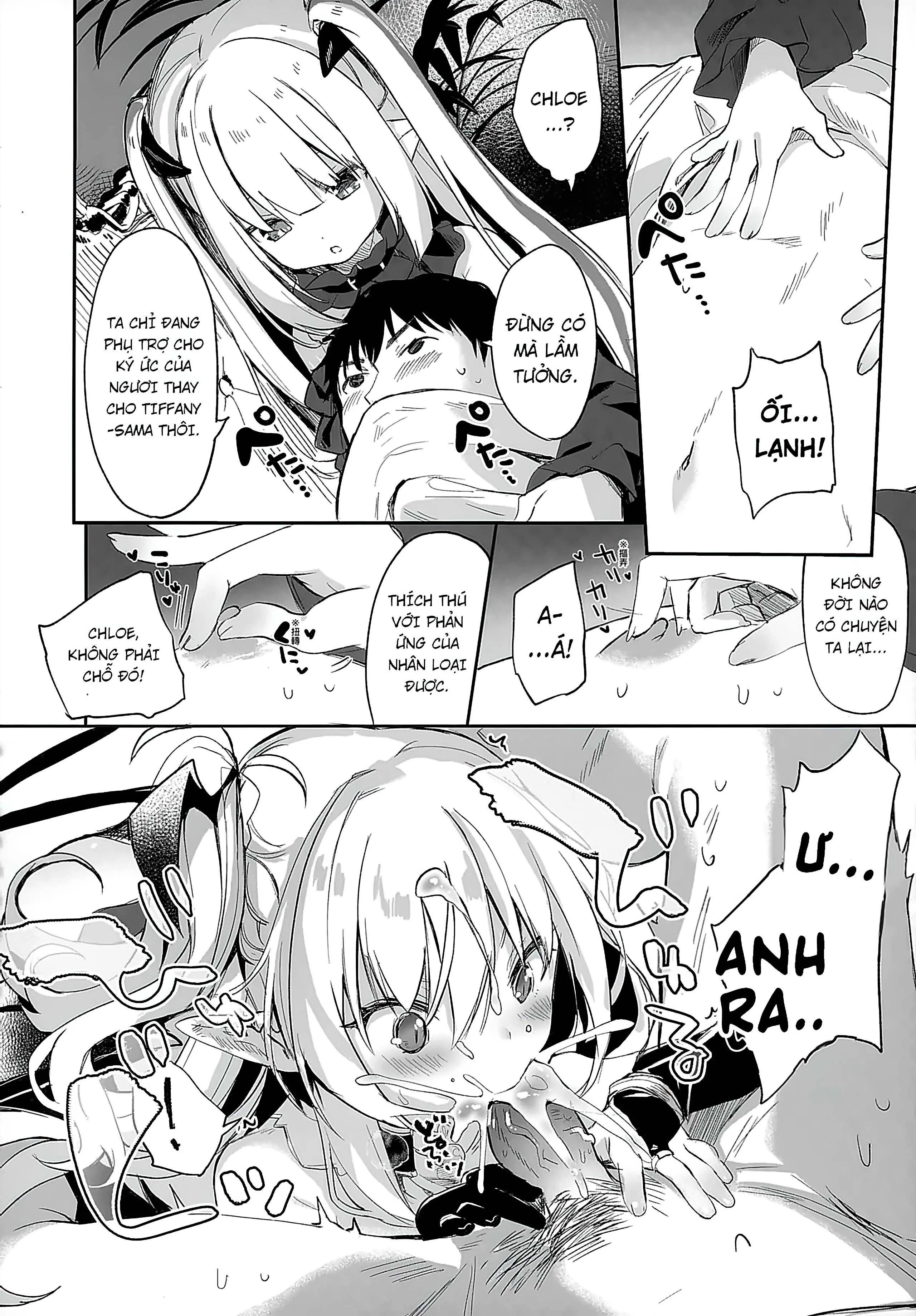 HentaiVN.net - Ảnh 26 - Boku wa Chiisana Succubus no Shimobe [Uncen] [Tôi là nô lệ của mấy bé Succubus loli] - Chap 5