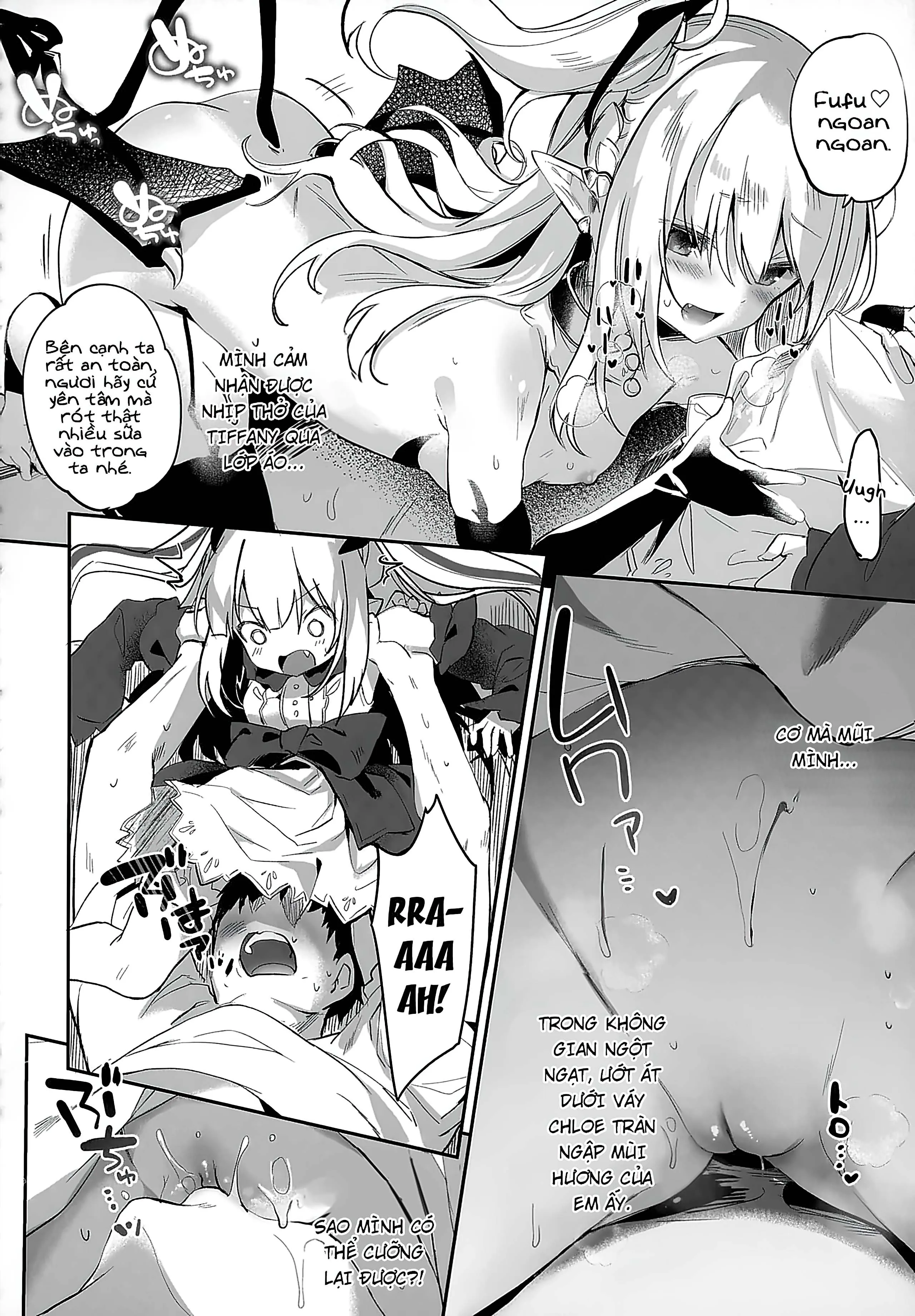 HentaiVN.net - Ảnh 30 - Boku wa Chiisana Succubus no Shimobe [Uncen] [Tôi là nô lệ của mấy bé Succubus loli] - Chap 5