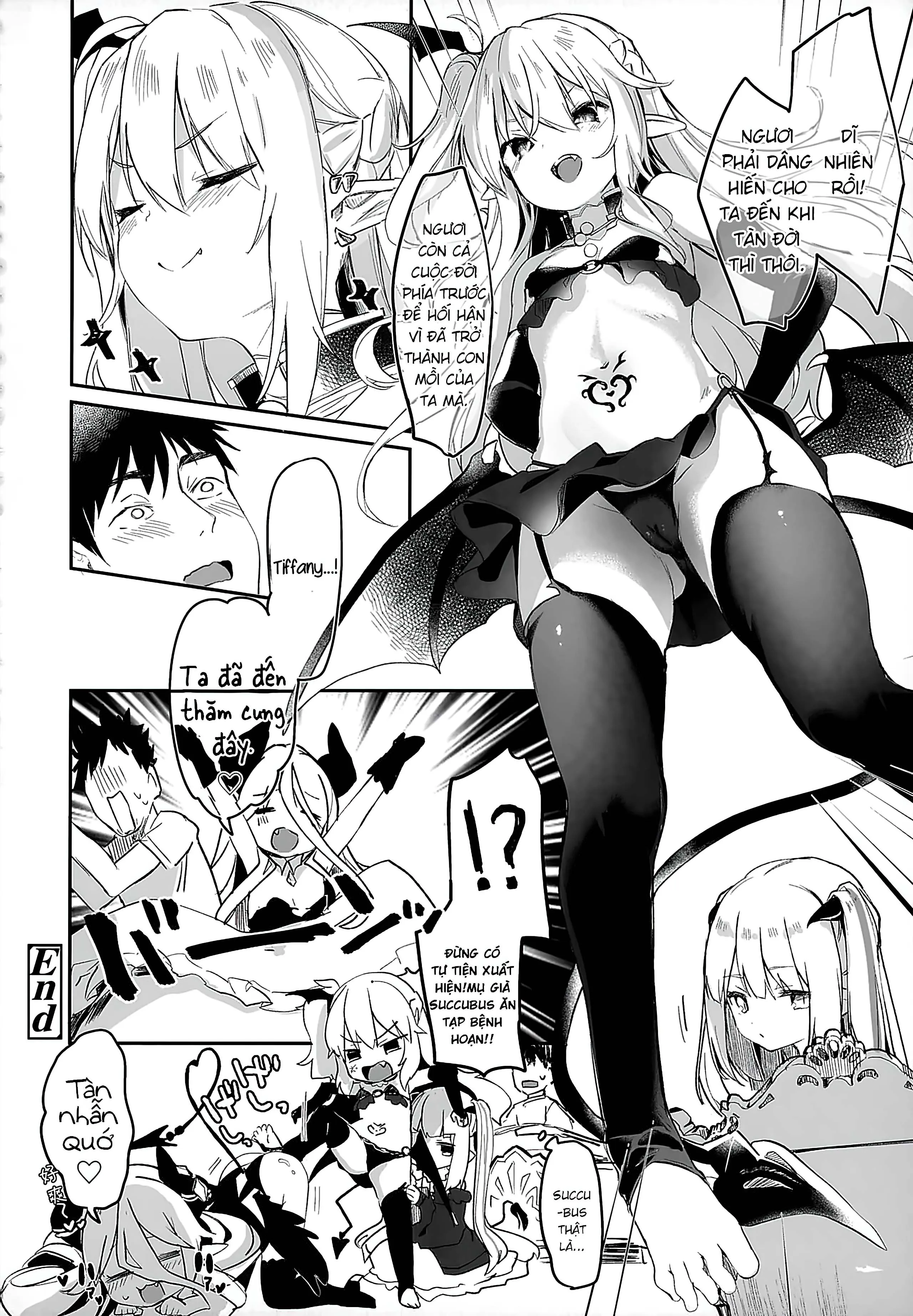 HentaiVN.net - Ảnh 36 - Boku wa Chiisana Succubus no Shimobe [Uncen] [Tôi là nô lệ của mấy bé Succubus loli] - Chap 5